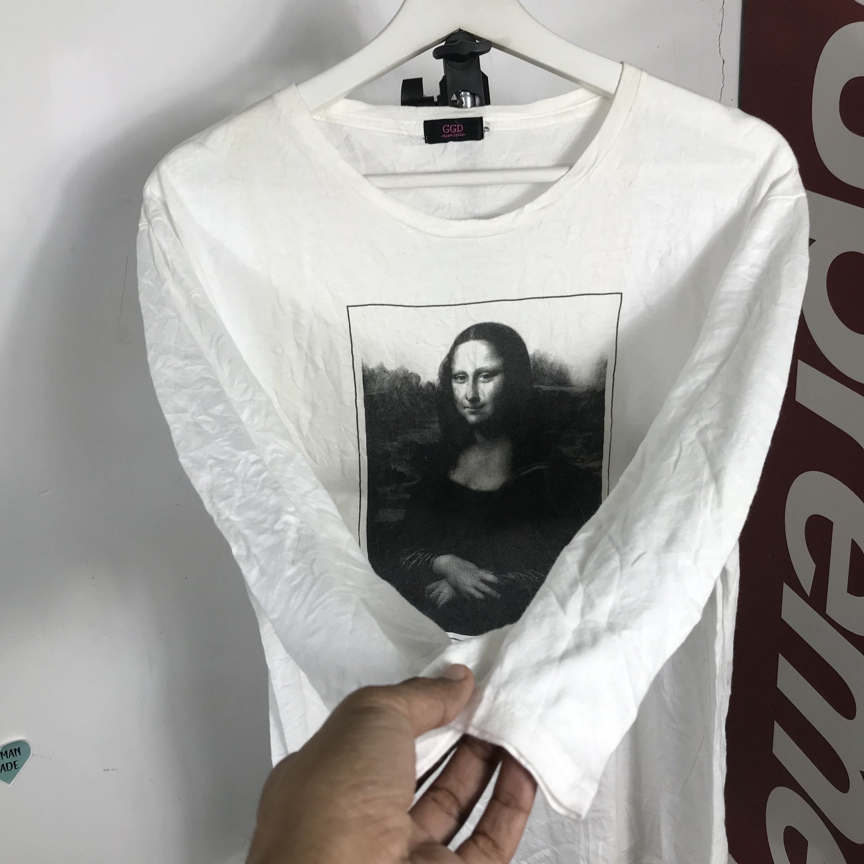 Arts & Science Vintage 90s Mona Lisa leornado da vincci Art T-shirt Size US L / EU 52-54 / 3 - 4 Thumbnail