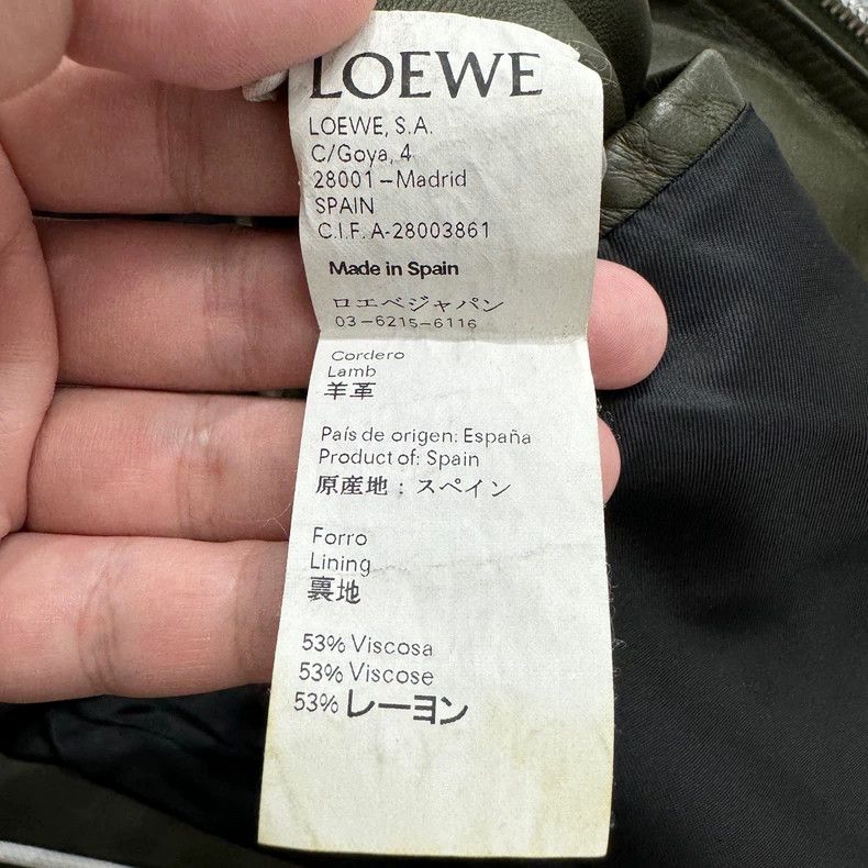Loewe LOEWE Solid color zipper leather jacket Size US M / EU 48-50 / 2 - 4 Thumbnail