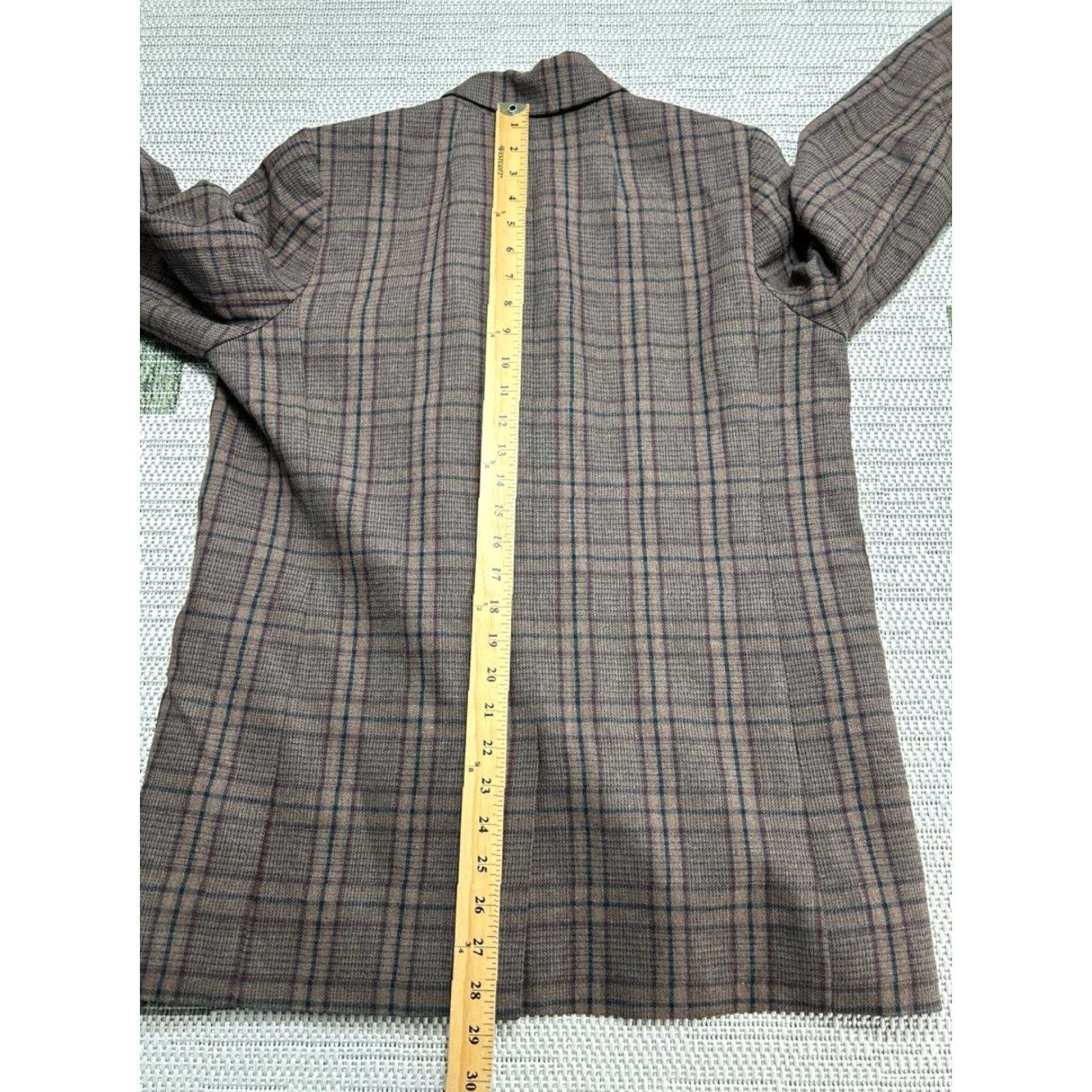 Madewell Madewell Caldwell Blazer Jacket Womens M Multicolor Plaid Button Pockets Single-Breasted Lightweight Casual Business Size M / US 6-8 / IT 42-44 - 4 Thumbnail