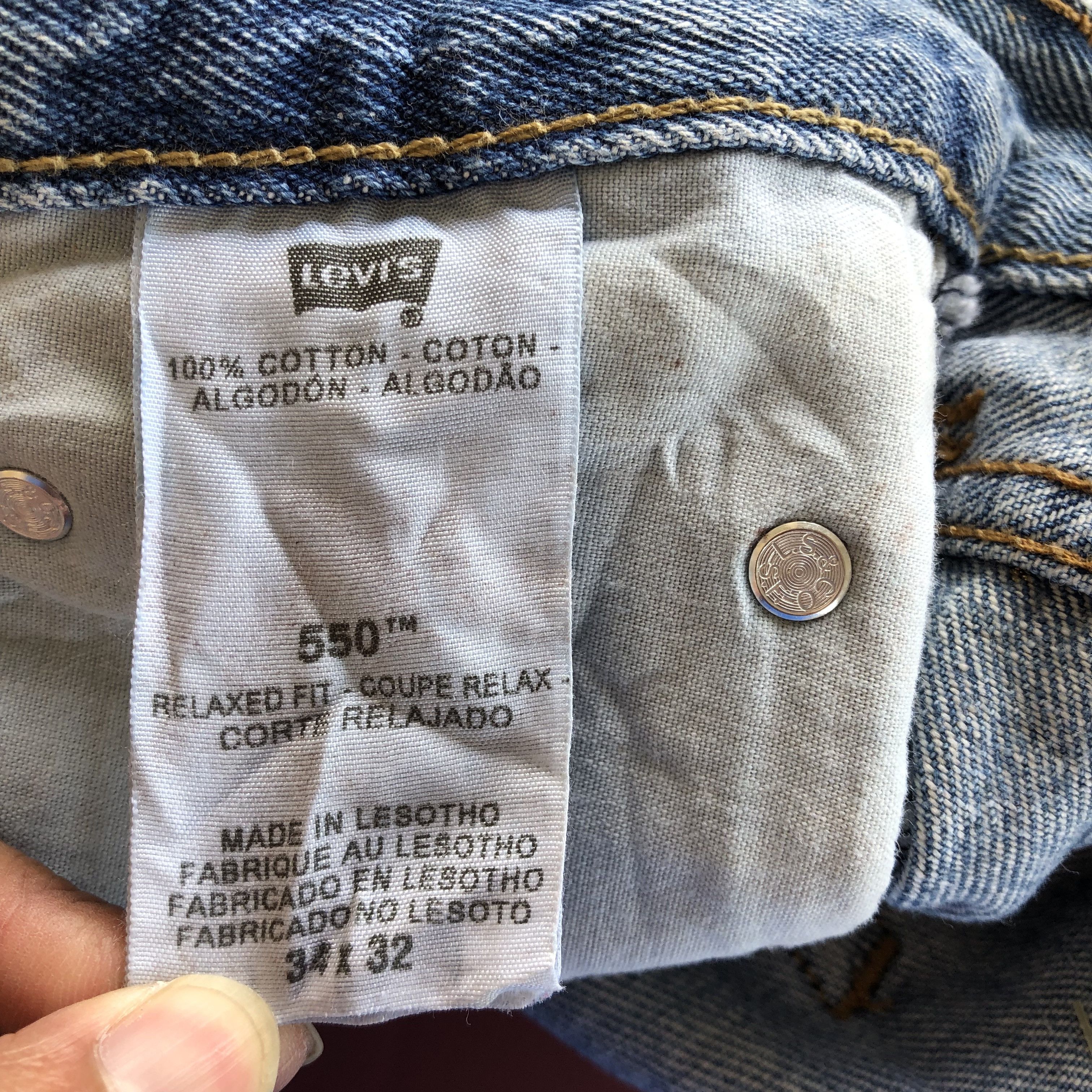 Levi's Vintage Y2K Levis 550 Jeans Levi's Baggy Levis Painter Denim Size US 32 / EU 48 - 9 Thumbnail