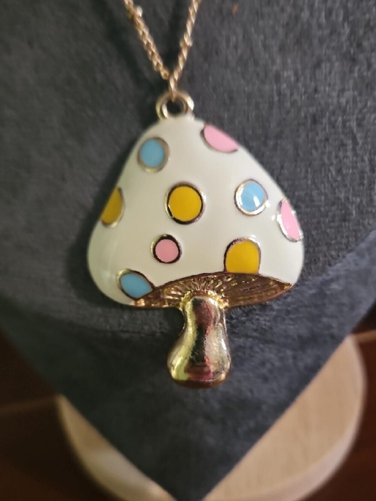 Other Pastel Mushroom Necklace Size ONE SIZE - 2 Thumbnail