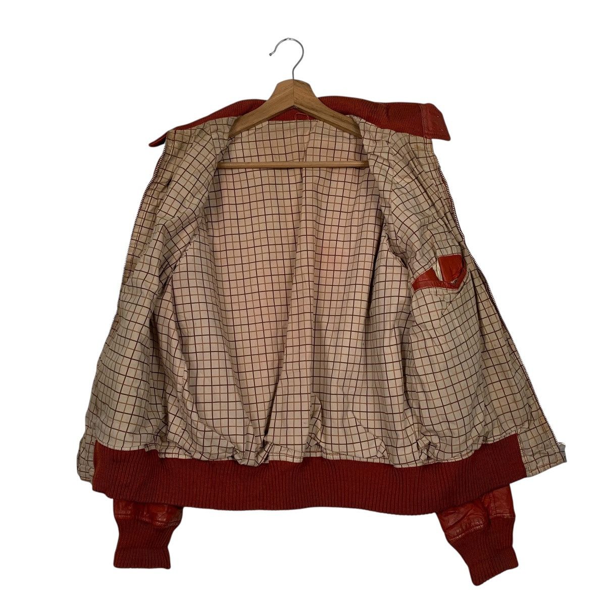 Japanese Brand Vintage Japanese Brand Red Leather Jacket Size US S / EU 44-46 / 1 - 11 Thumbnail