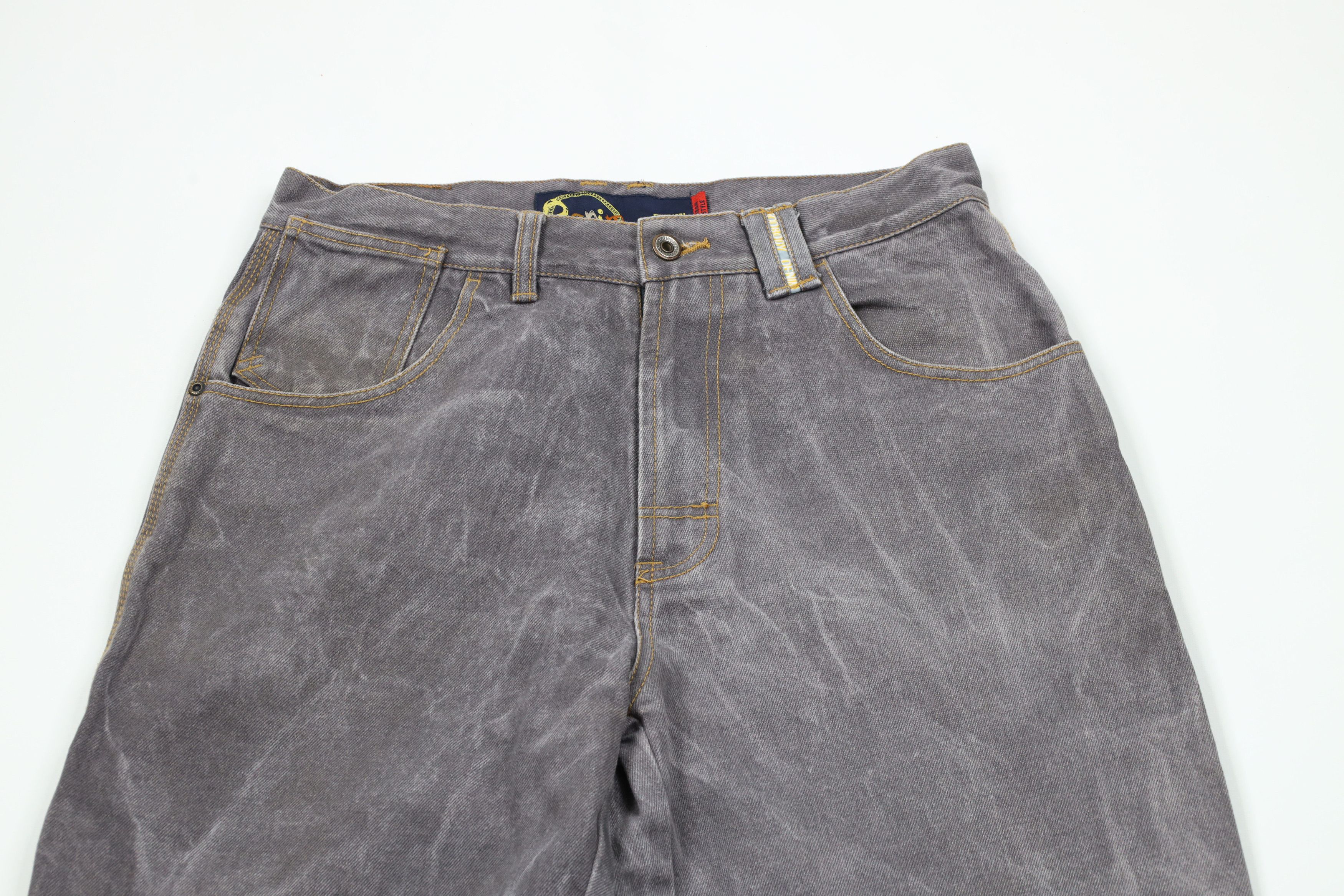 Vintage Vintage 90s Y2K Streetwear Fit Wide Leg Denim Jeans Gray Size US 32 / EU 48 - 2 Thumbnail