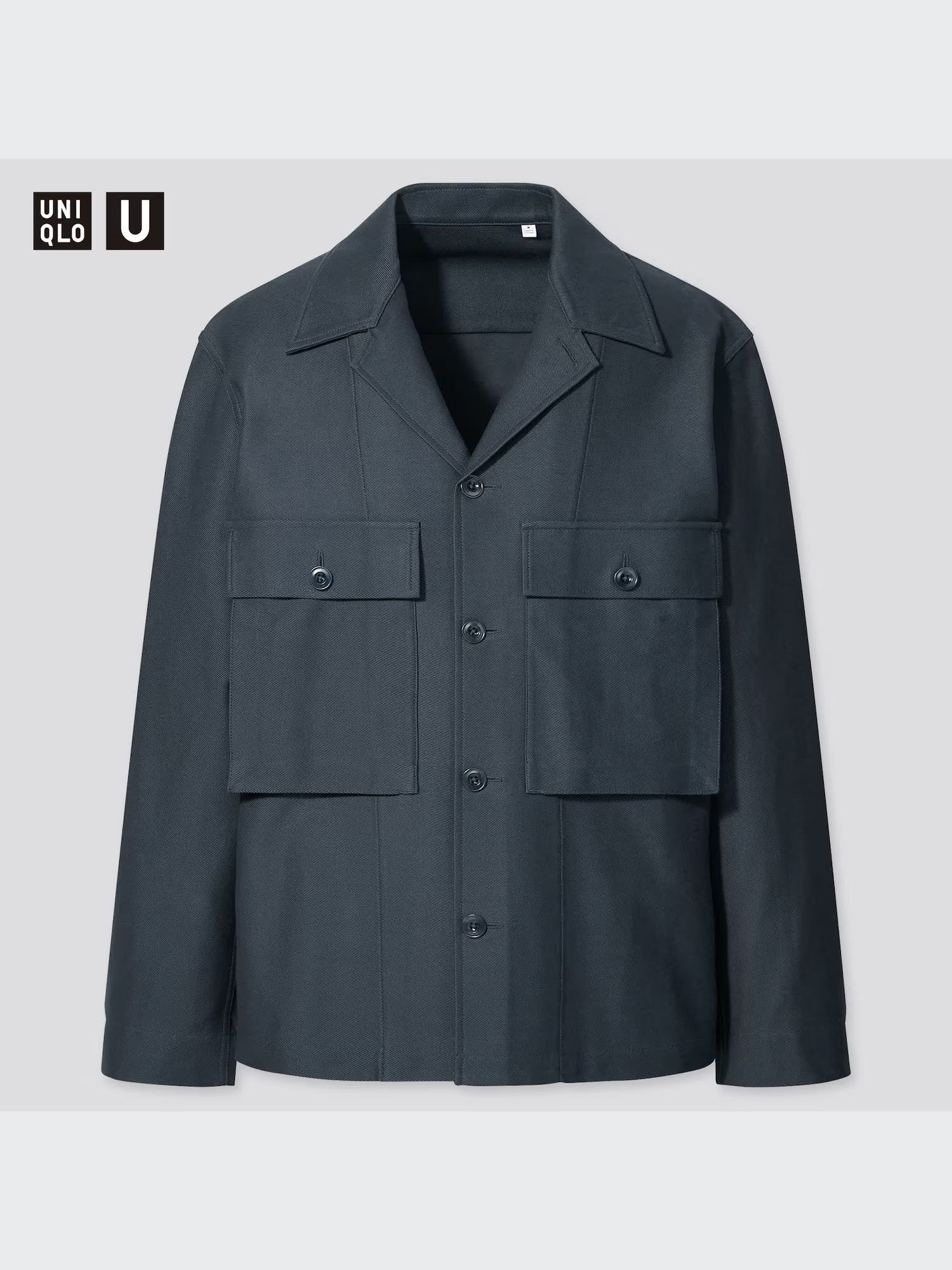 Christophe Lemaire × Lemaire × Uniqlo Uniqlo U SS21 Jersey Shirt Jacket / Navy / Medium Size US M / EU 48-50 / 2 - 3 Thumbnail
