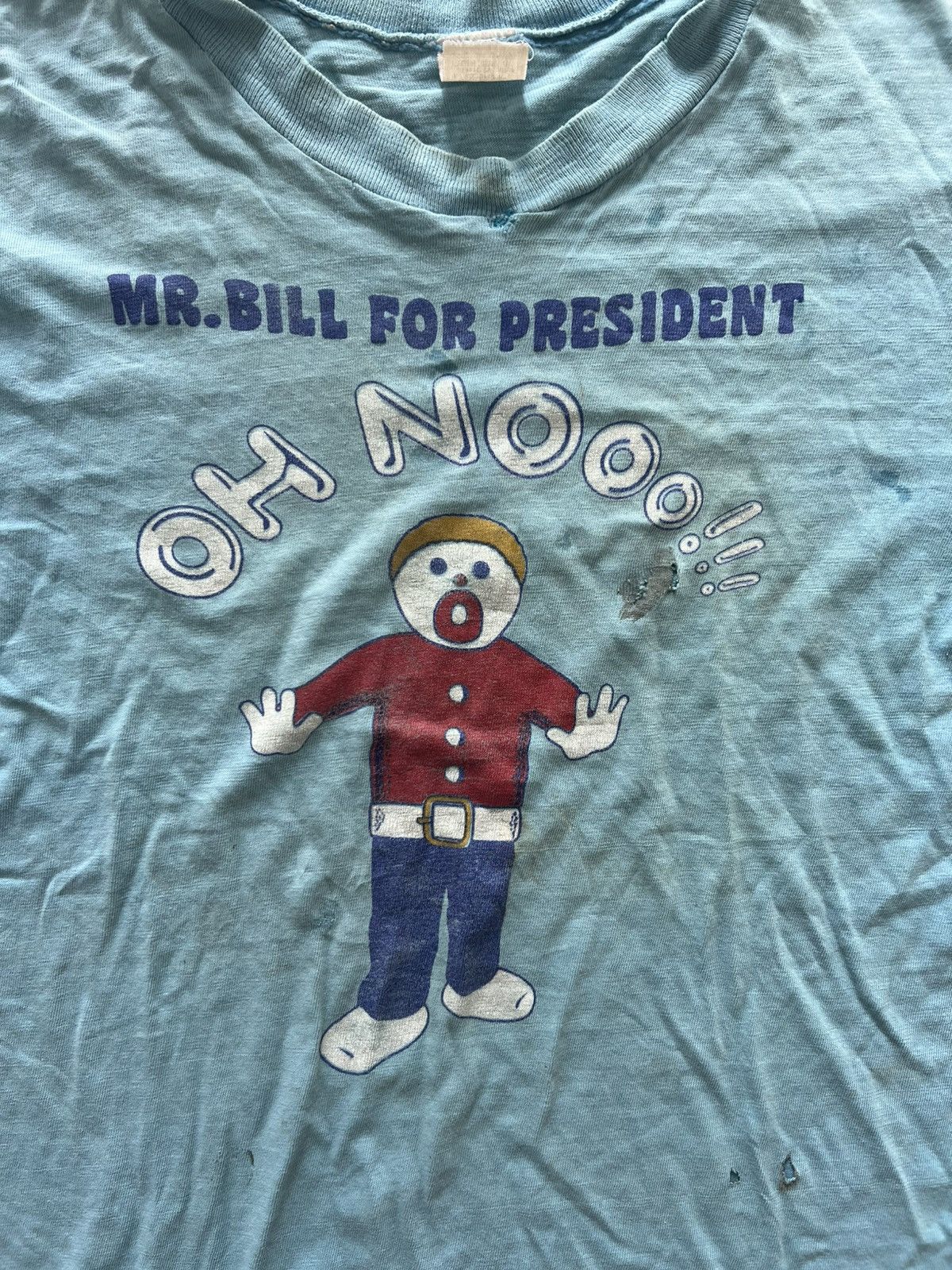 Vintage Vintage 80s Oh Nooo It's Mr Bill Saturday Night Live Tee Size US L / EU 52-54 / 3 - 3 Thumbnail