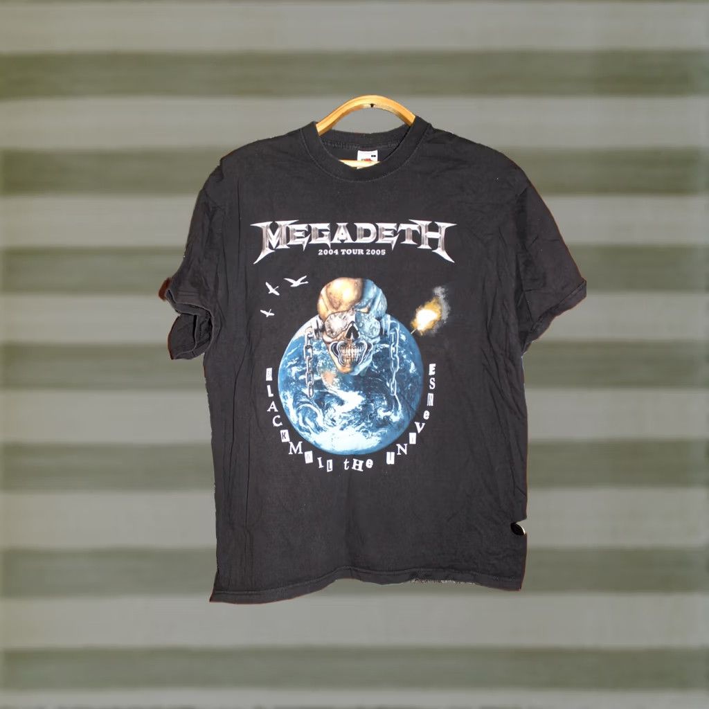 Vintage VINTAGE MEGADEATH T-Shirt Black Mall the Universe Tour L Unisex Adults Rock Shirt Mens Size US L / EU 52-54 / 3 - 1 Thumbnail