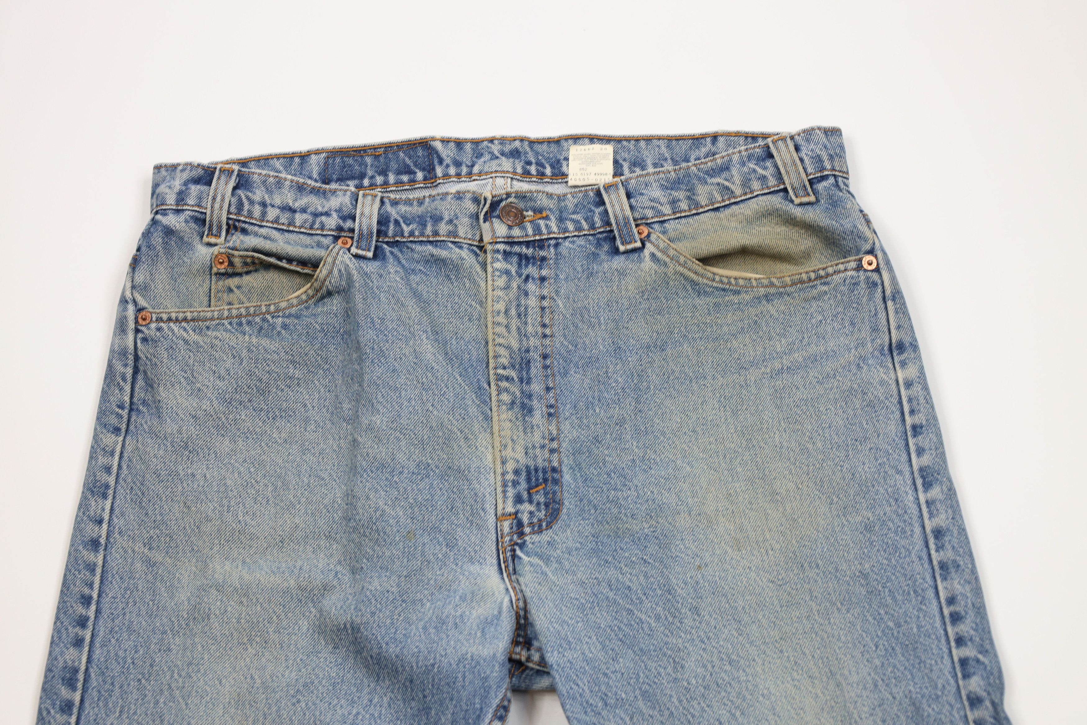 Levi's Vintage 90s Levis 505 Orange Tab Straight Leg Jeans USA Size US 38 / EU 54 - 2 Thumbnail