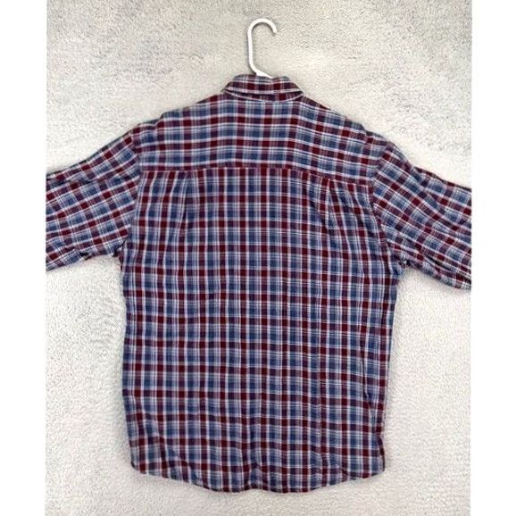 Vintage VINTAGE Wolverine Shirt Mens Medium Blue Red Plaid Thick Flannel Button-Down Work Pocket Size US M / EU 48-50 / 2 - 2 Thumbnail