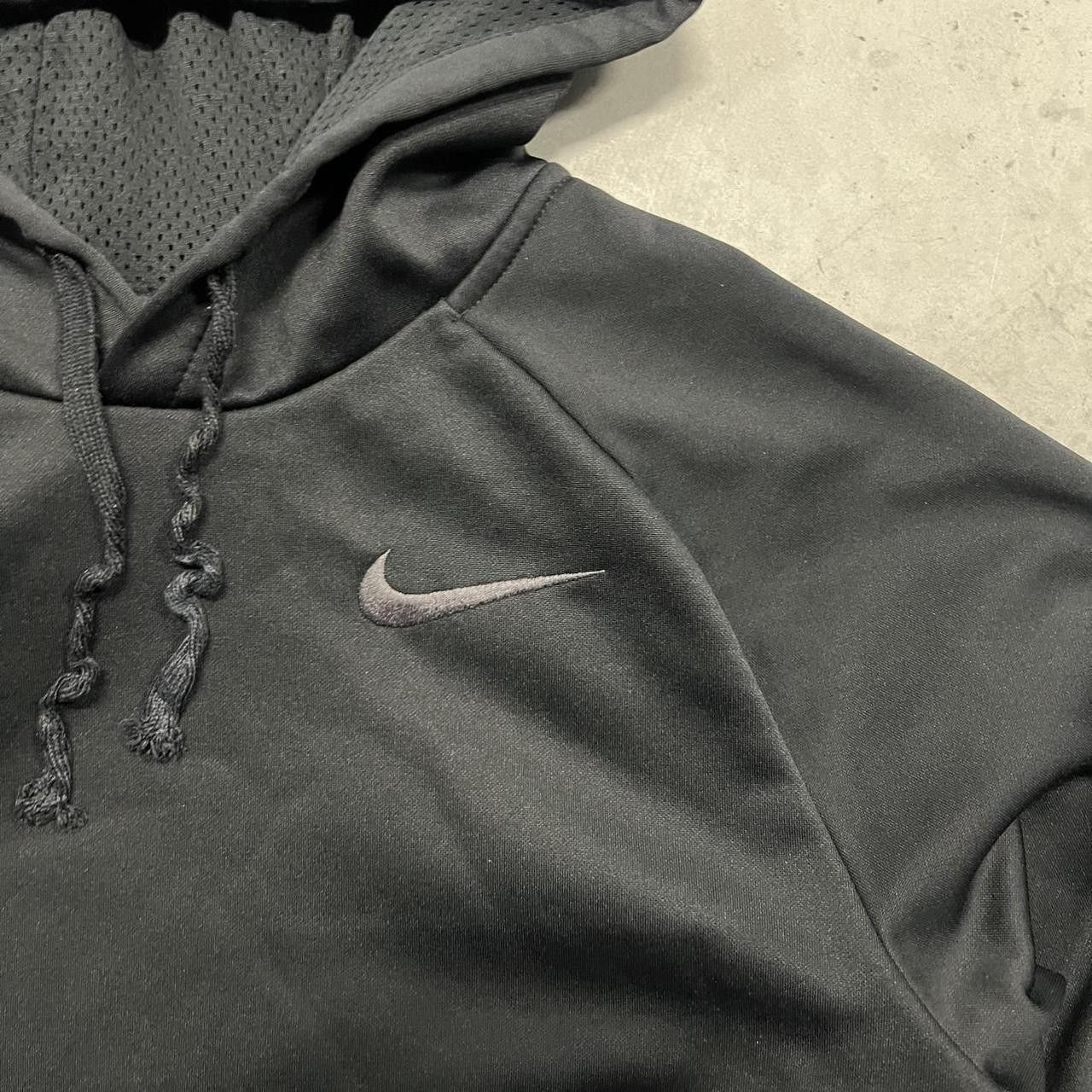 Vintage Vintage Y2K/2000s All Black Nike Grunge Dri fit Hoodie! Size US S / EU 44-46 / 1 - 2 Thumbnail