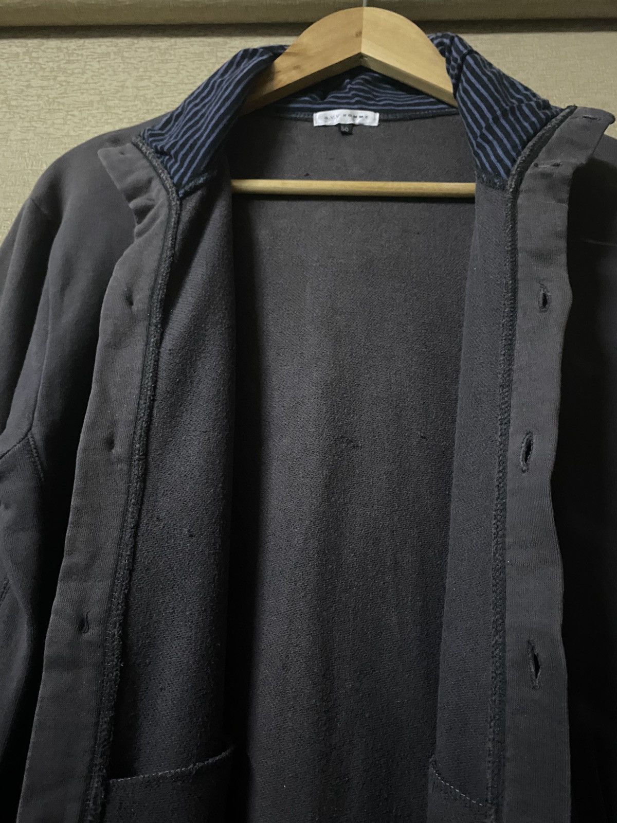 If Six Was Nine 💥 AVV HOMME Button Up Neck Grunge Jacket Size US M / EU 48-50 / 2 - 4 Thumbnail