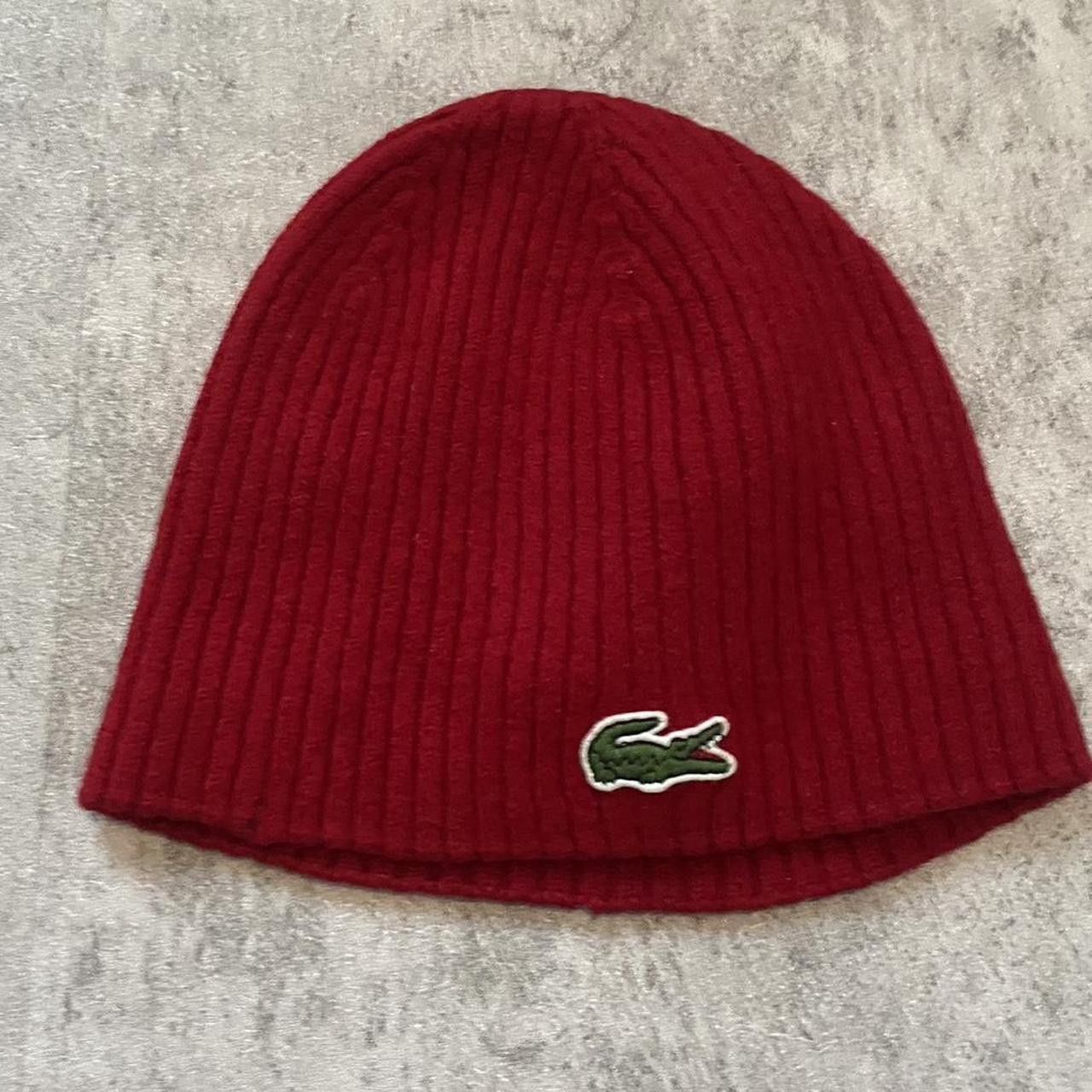 Lacoste Wool Red Lacoste beanie hat #winteraccessories Winter Cozy Size US S / EU 44-46 / 1 - 1 Thumbnail
