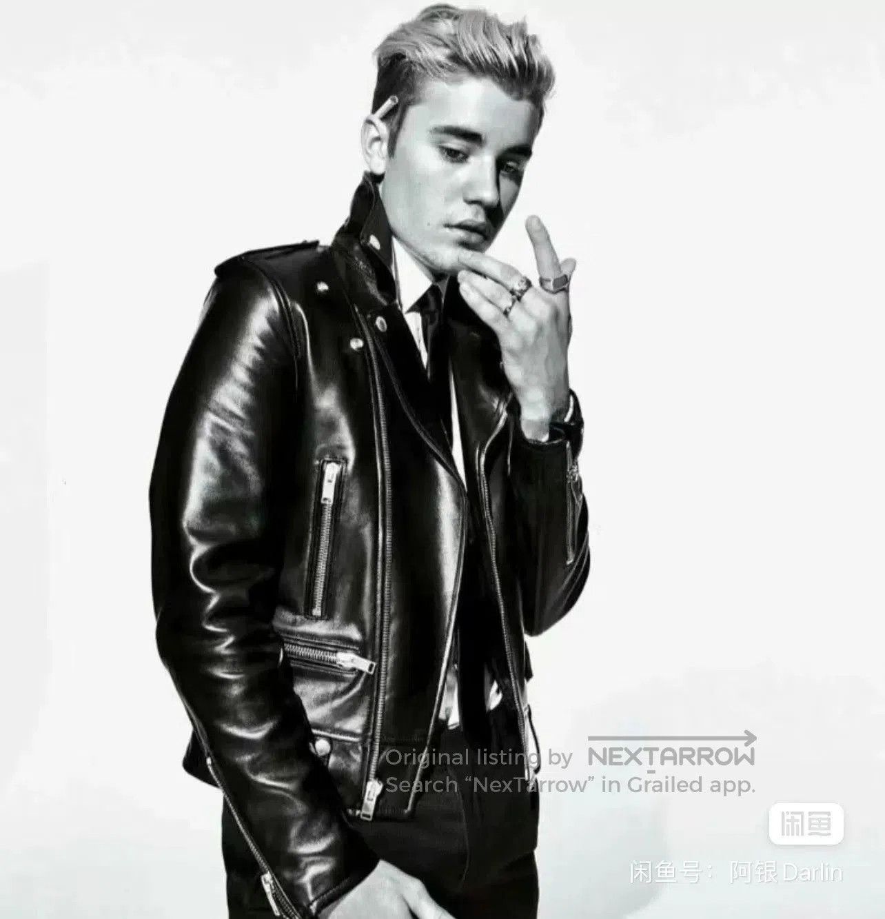 Saint Laurent Paris saint laurent black leather biker jacket. Size US L / EU 52-54 / 3 - 8 Thumbnail
