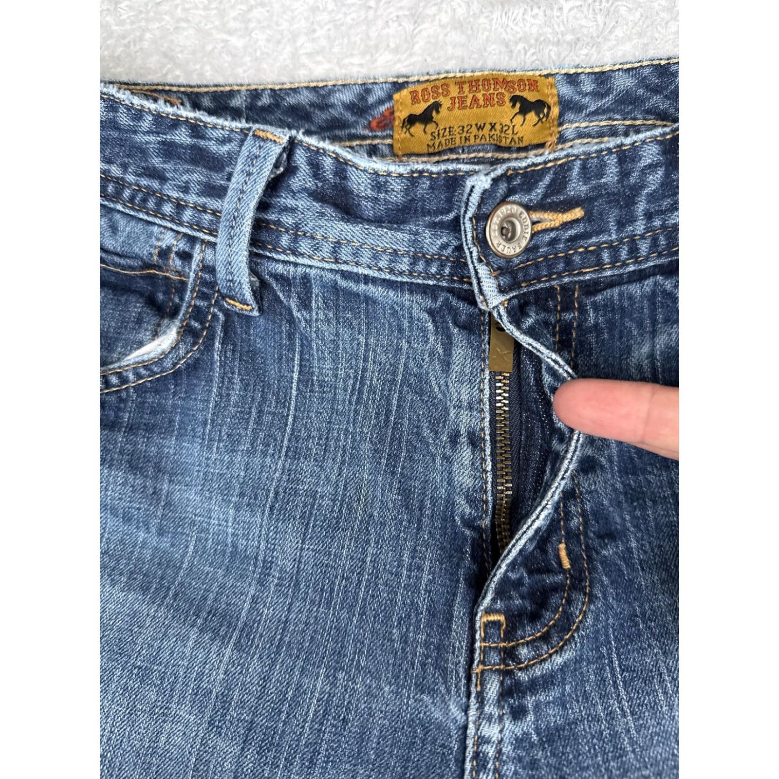 Denime Ross Thomson Jeans Women 32x32 Blue Straight Denim Cotton Medium Wash Casual Size 24" / US 00 / IT 34 - 5 Thumbnail