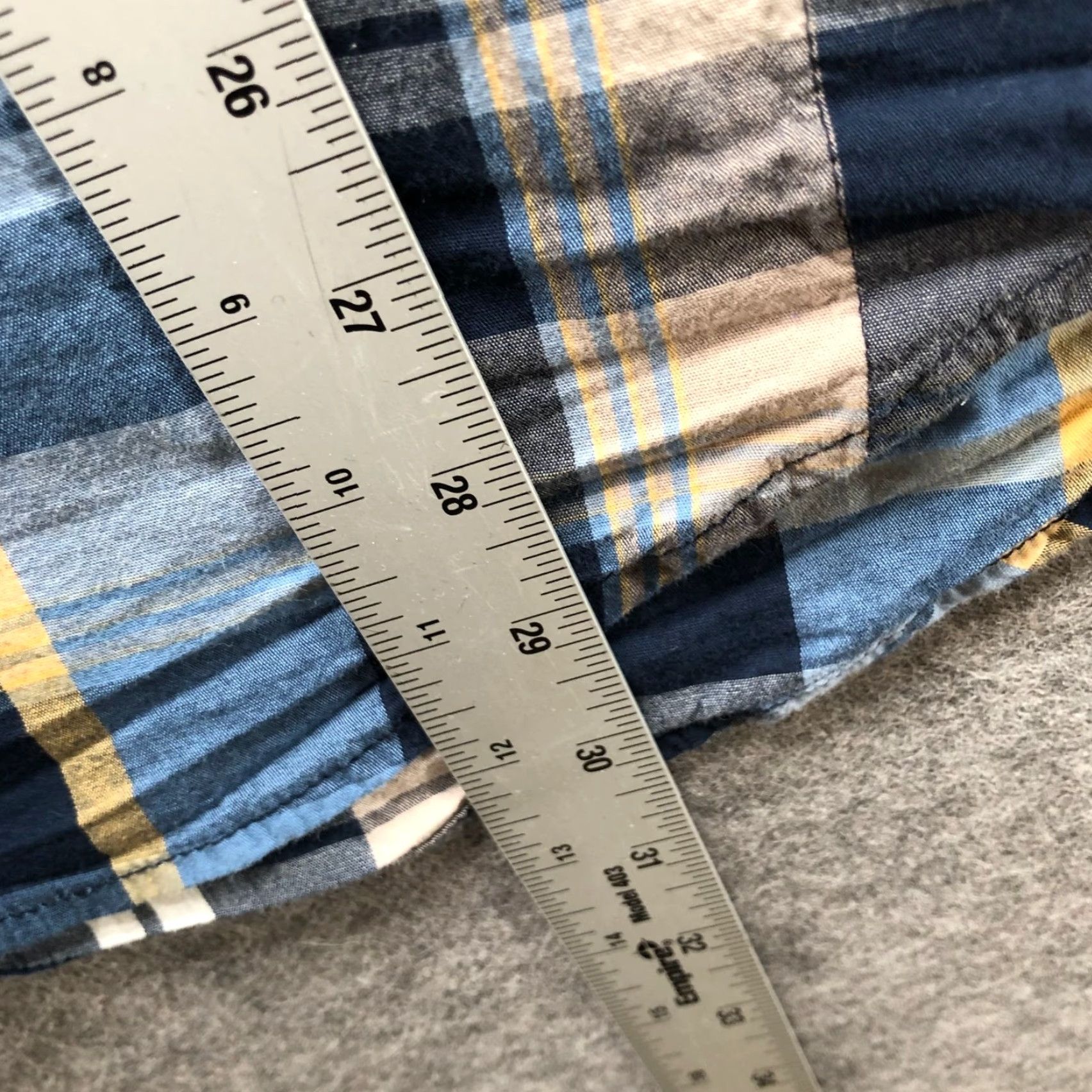 Vintage Columbia Short Sleeve Shirt Mens XL Regular Fit Button Down Blue Plaid Stretch Size US XL / EU 56 / 4 - 8 Thumbnail