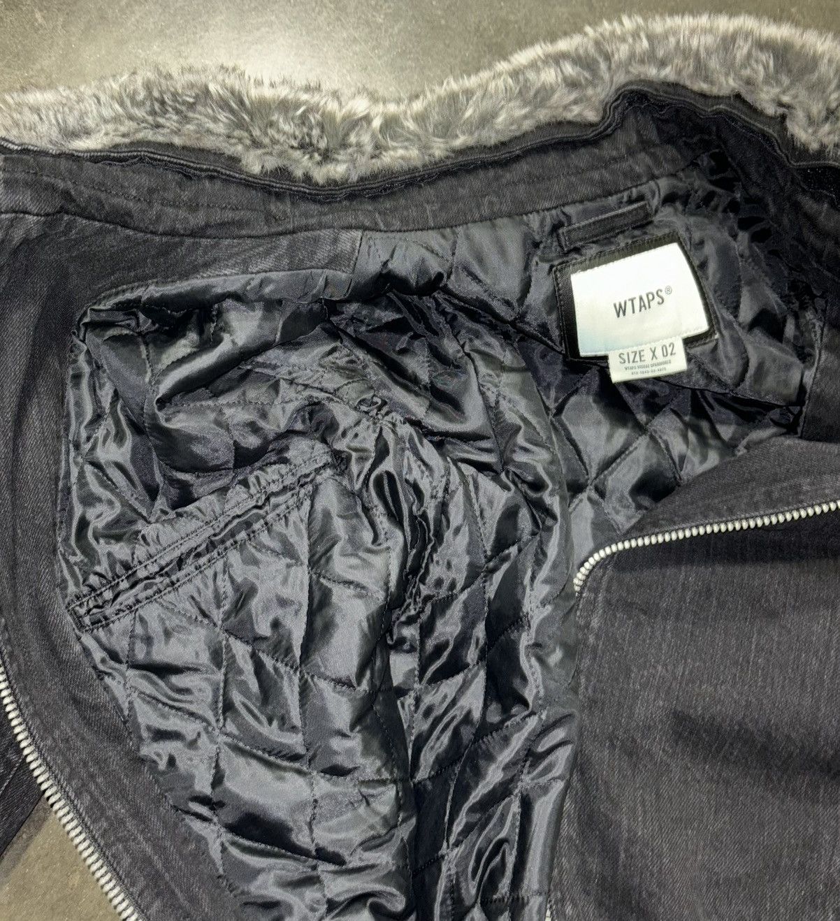 Wtaps Wtaps Denim Quilted Jacket w/ Detachable Fur Collar Size US M / EU 48-50 / 2 - 9 Thumbnail