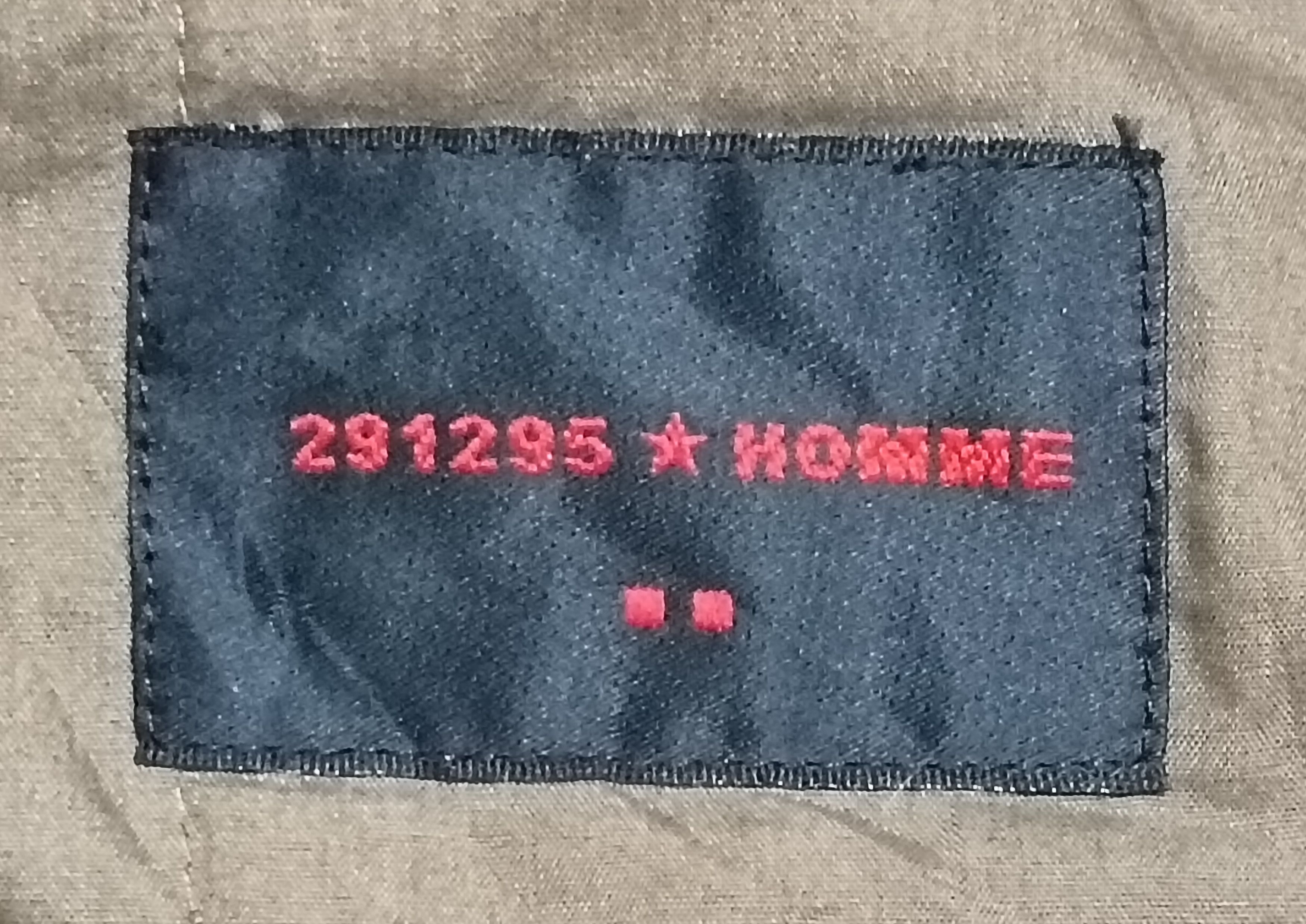 291295=Homme VINTAGE 291295 HOMME SEASONED DENIM JACKET Size US L / EU 52-54 / 3 - 2 Thumbnail