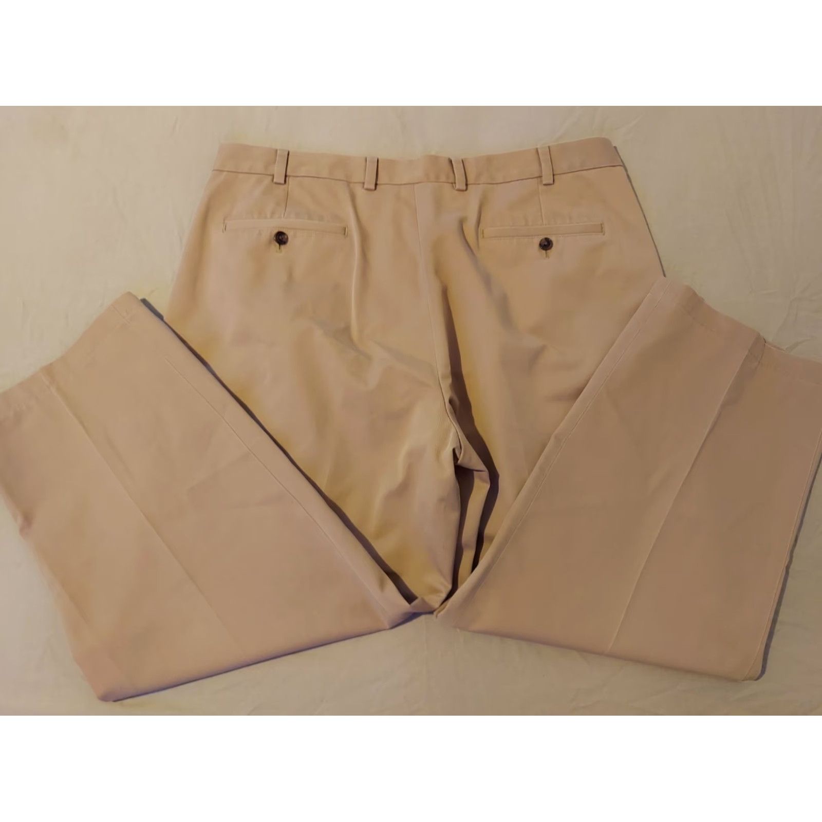 Brooks Brothers VINTAGE: No Brooks Brothers Mens Khaki Dress Pants 40x32 40x28 Cotton Chino Slack Trouser Pants Flat Front Regular Size 40 Beige Slit Pockets - Size US 40 / EU 56 - 2 Thumbnail