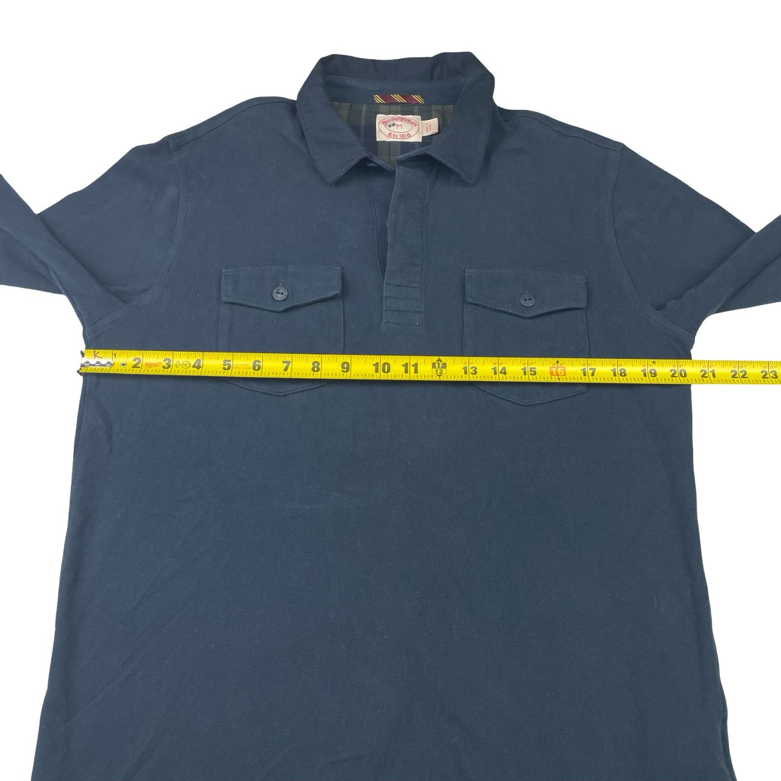 Brooks Brothers Brooks Brothers Men’s 100% Cotton L/S Rugby Polo Shirt Navy Size US M / EU 48-50 / 2 - 7 Thumbnail