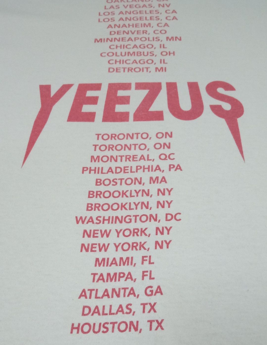 Kanye West Kanye West Yeezus Tour T-shirt Size US M / EU 48-50 / 2 - 11 Thumbnail