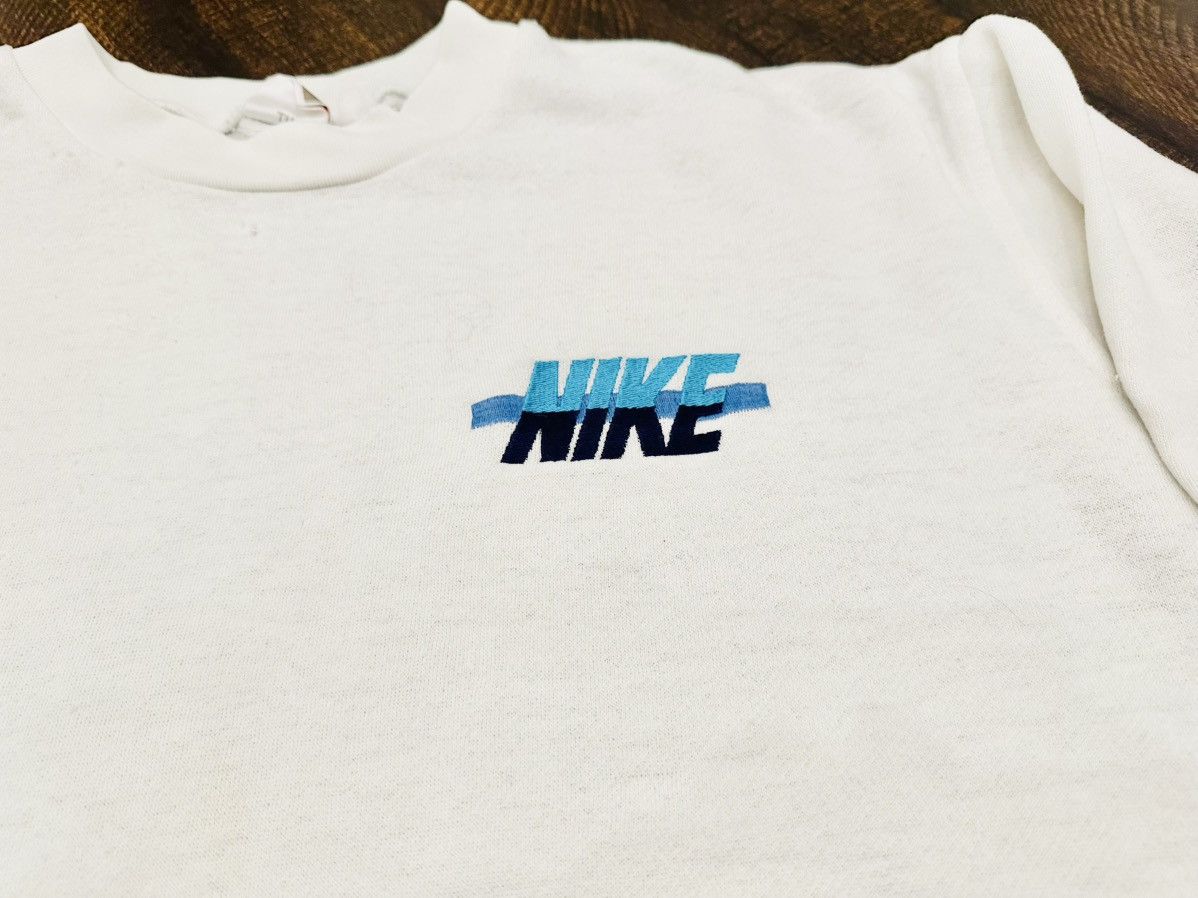 Nike VTG Nike Spell Out Embroidered Crewneck Sweatshirt 80/90s-XL Size US XL / EU 56 / 4 - 2 Thumbnail