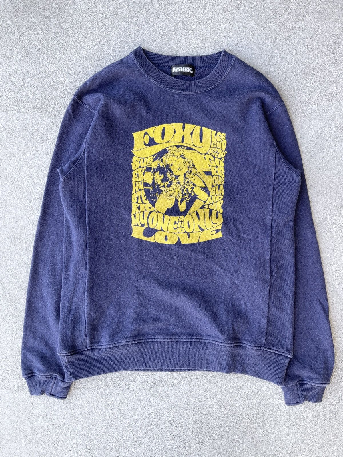 image of Steal! 1990S Hysteric Glamour Bikini Girl Sweatshirt in Navy, Men's (Size Medium)