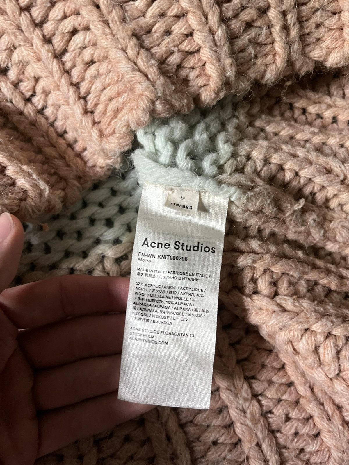 Acne Studios Acne Studios chunky degrade gradient sweater Size US M / EU 48-50 / 2 - 11 Thumbnail