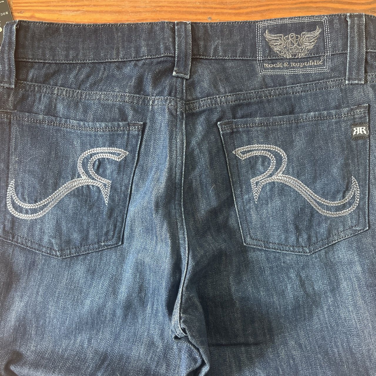 Rock & Republic Dark blue denim Jeans Size US 34 / EU 50 - 6 Thumbnail