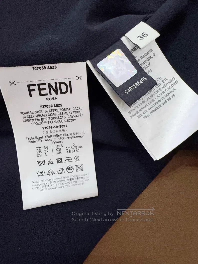 Fendi Fendi Blazer Jacket Size XXS / US 00 / IT 34 - 5 Thumbnail