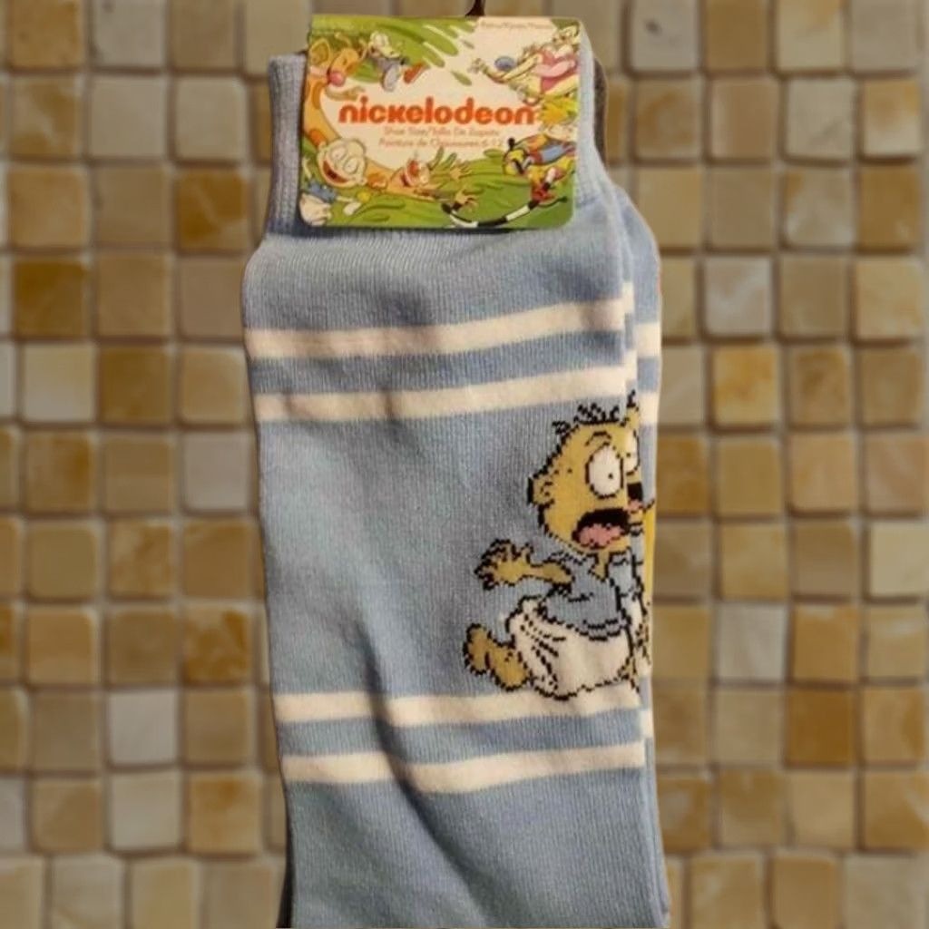 Nickelodeon Nickelodeon Rugrats Socks Nickelodeon Size 6-12 2 Pairs Tommy Novelty Socks Mid Calf Multicolor Unisex Adults 9-11 XS? Size ONE SIZE - 1 Thumbnail