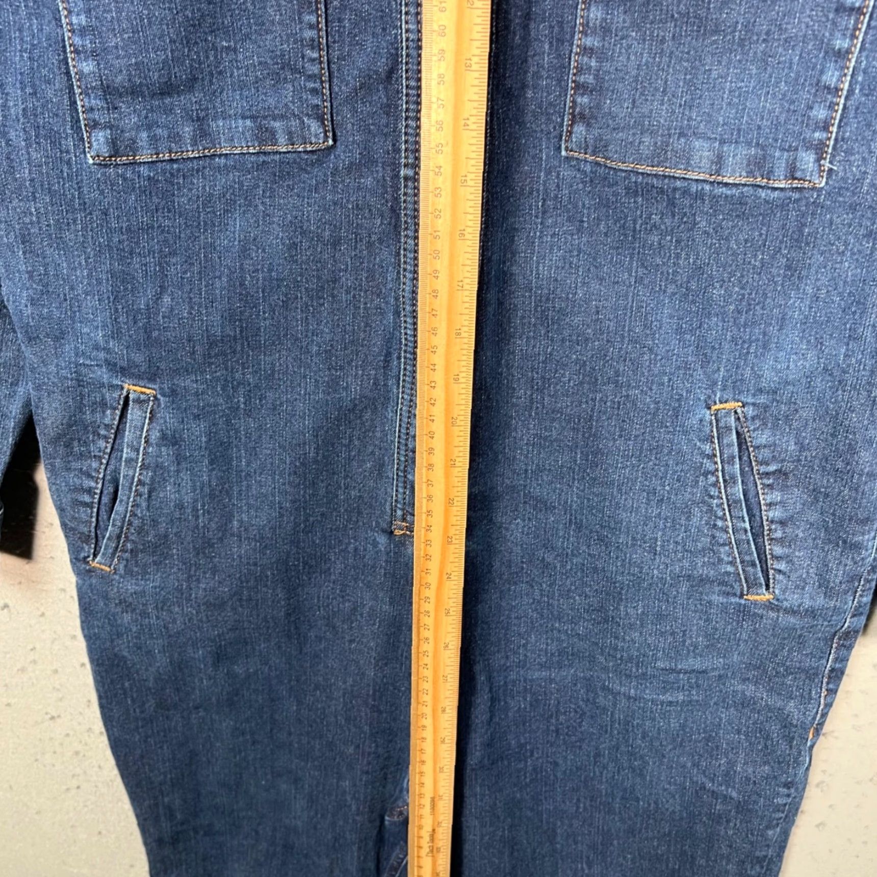 Asos ASOS Womens Jumpsuit Denim Blue 10 One-Piece Workwear Casual Size 32" / US 10 / IT 46 - 6 Thumbnail