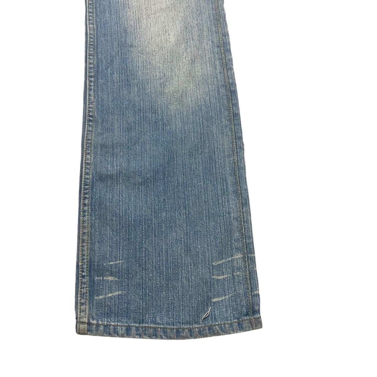 Japanese Brand NCFM Denim Flare Leather Pocket Faded Jeans Size US 30 / EU 46 - 8 Thumbnail