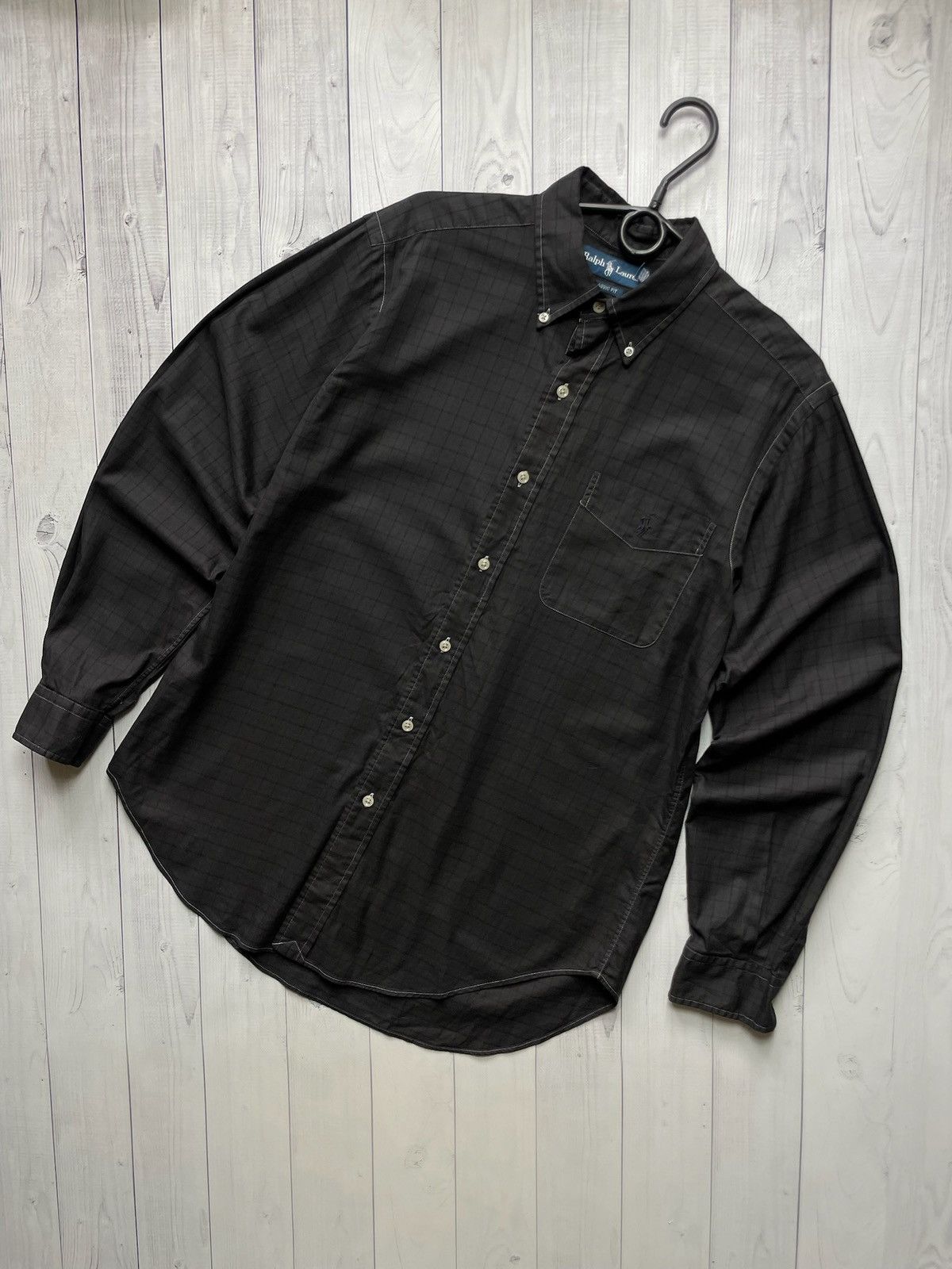Polo Ralph Lauren × Vintage Vintage polo Ralph Lauren shirt rare size M black Size US M / EU 48-50 / 2 - 1 Thumbnail