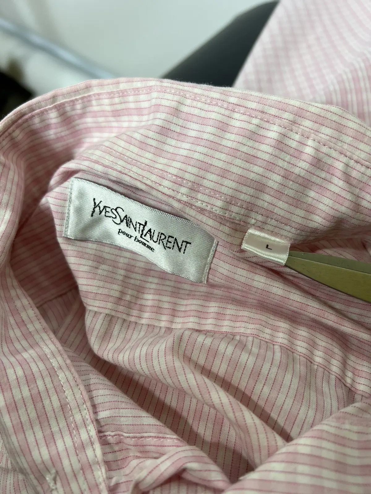 Designer × Vintage × Yves Saint Laurent Vintage Yves Saint Laurent shirt Size US L / EU 52-54 / 3 - 4 Thumbnail