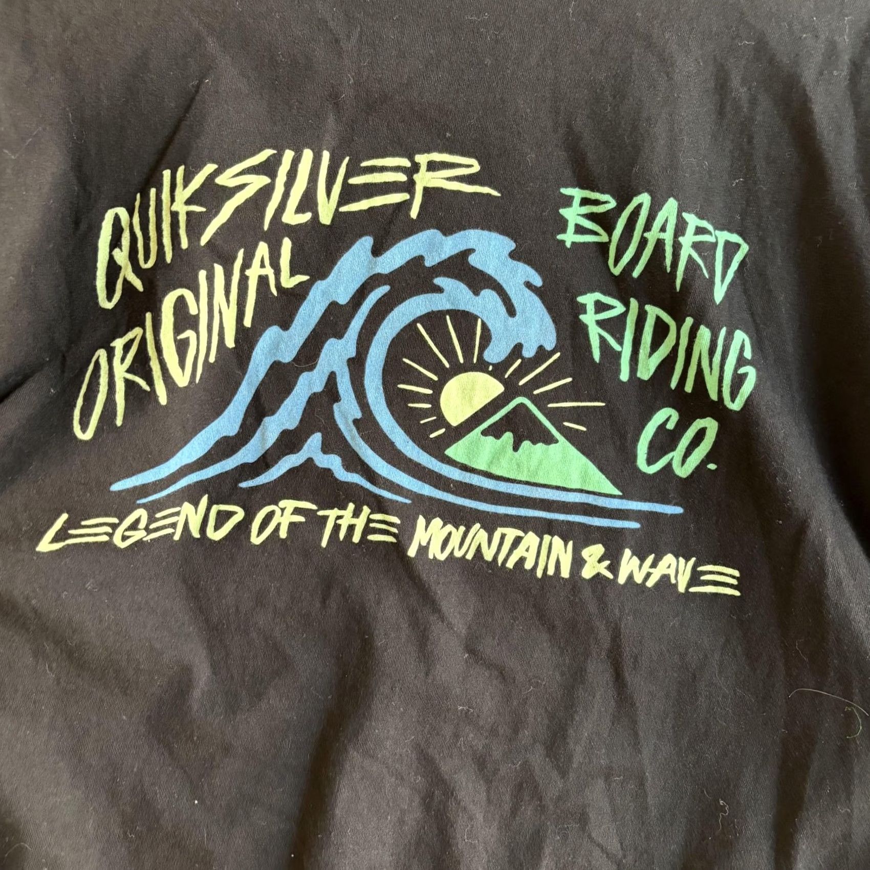 Quiksilver Quiksilver Original Board Riding Co Shirt Mens XL Black Surf Tee T-Shirt Size US XL / EU 56 / 4 - 5 Thumbnail