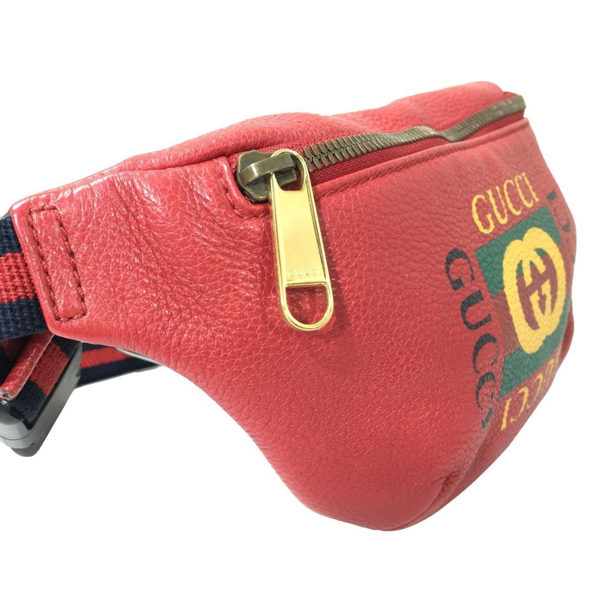 Gucci GUCCI Print Small Belt Bag Red 527792 0 Size ONE SIZE - 5 Thumbnail