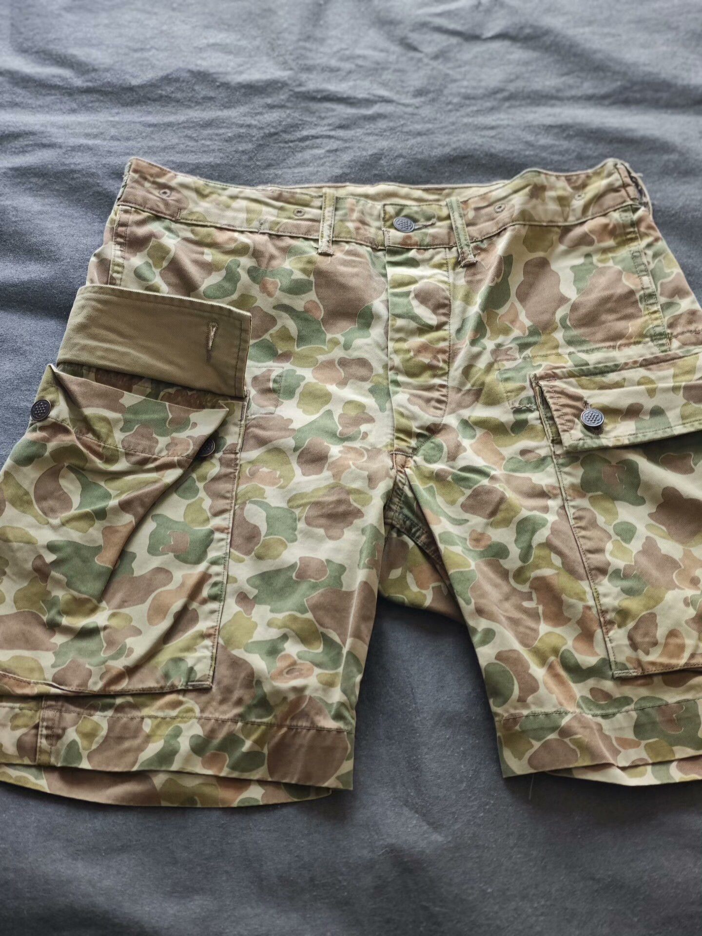 RRL Ralph Lauren RRL Camouflage Cargo Shorts Size US 30 / EU 46 - 1 Thumbnail