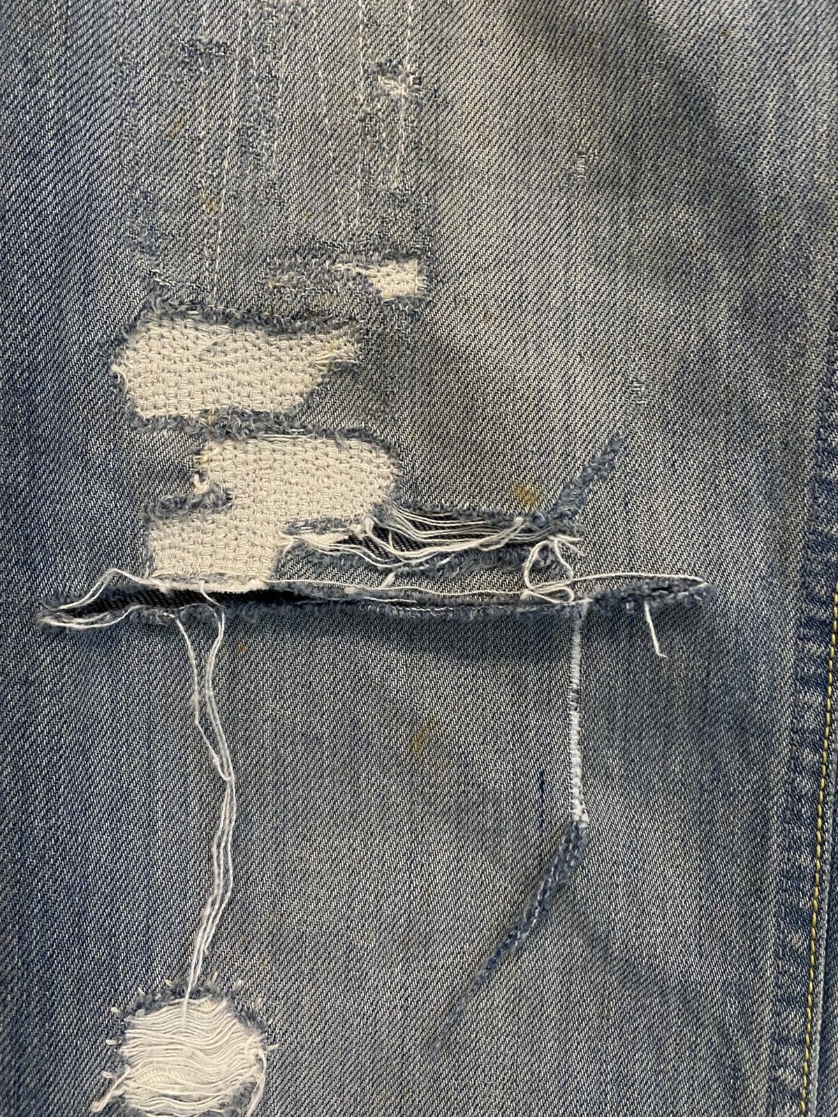 Blue Blue Japan Blue Blue Japan - Crash Distressed Repair Bootcut Denim Size US 30 / EU 46 - 7 Thumbnail