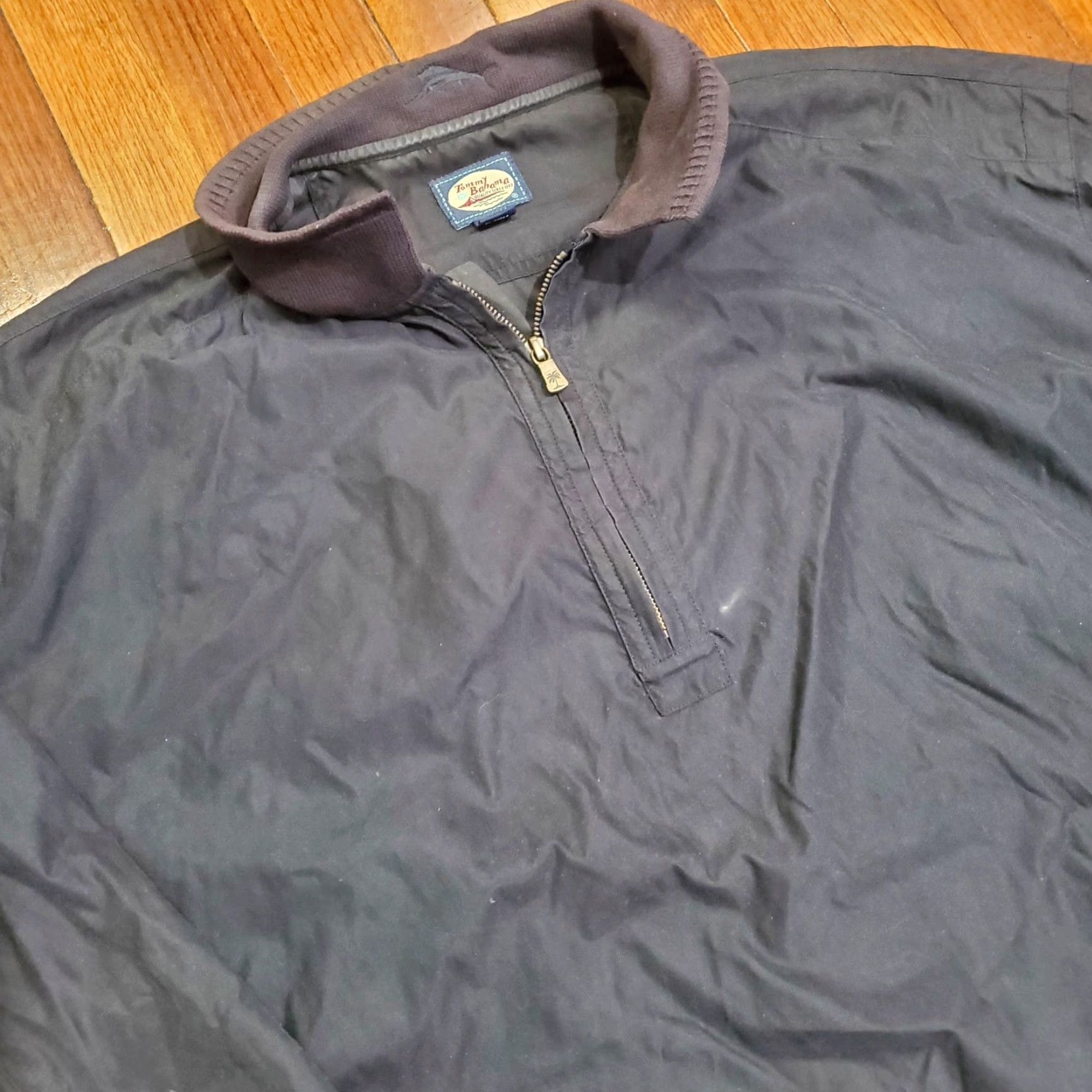 Tommy Bahama Tommy Bahama Jacket Mens XL Black 1/4 Zip Windbreaker Pullover Casual Size US XL / EU 56 / 4 - 4 Thumbnail