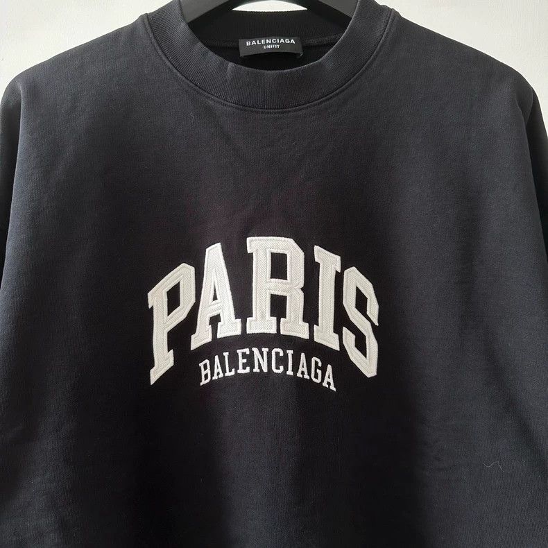 Balenciaga Balenciaga SS 22 City Limited Paris embroidered logo crewne Size US XS / EU 42 / 0 - 3 Thumbnail