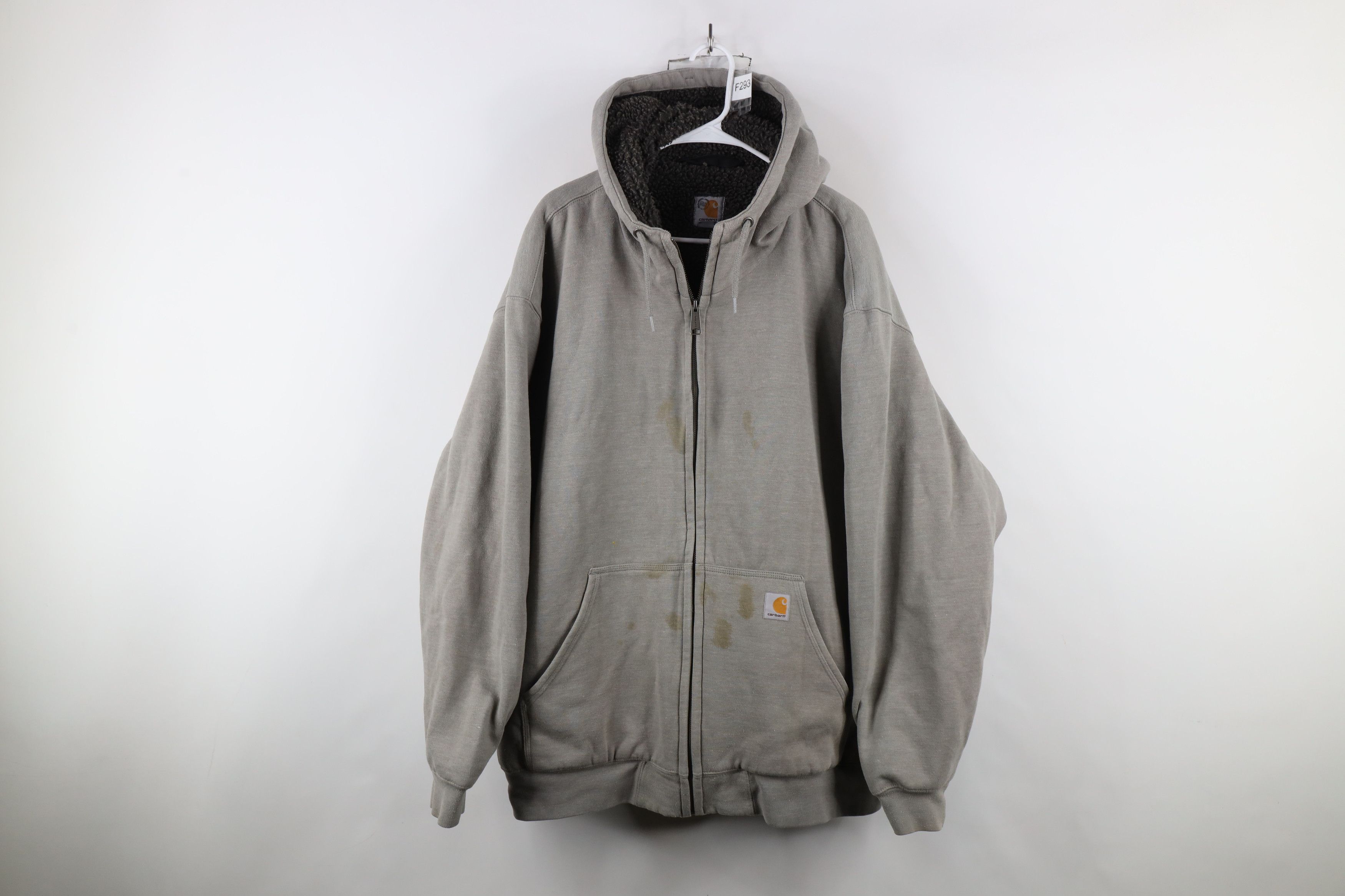 Carhartt × Vintage Vintage Carhartt Heavy Deep Pile Fleece Lined Hoodie Jacket Size US XXL / EU 58 / 5 - 1 Thumbnail
