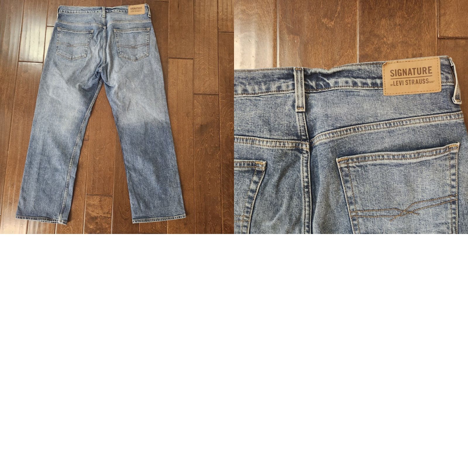 Levi's Levi's Signature Loose Jeans Mens 33x30 Blue Straight Leg Faded 5-Pocket USA 90s City Mens Size US 33 - 10 Thumbnail