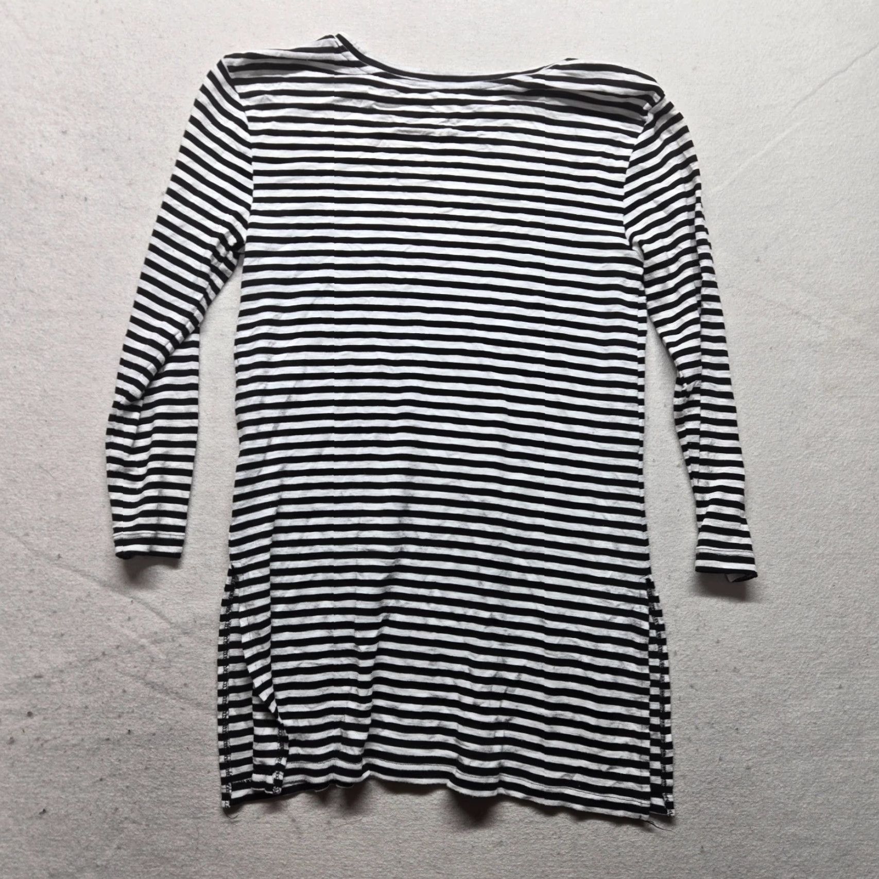 Old Navy Old Navy Shirt Tunic 3/4 Sleeve XS Womens Black White Striped Multicolor Colorful Casual Spring Summer Fall Size XS / US 0-2 / IT 36-38 - 6 Thumbnail