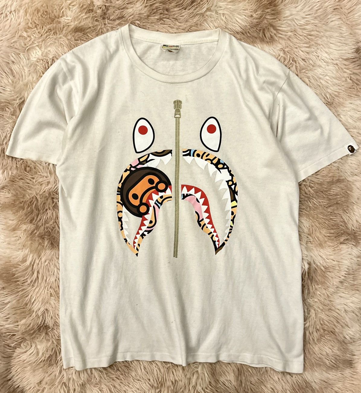 Bape 💥RARE💥 BAPE BABY MILO SHARK TEE Size US L / EU 52-54 / 3 - 1 Thumbnail