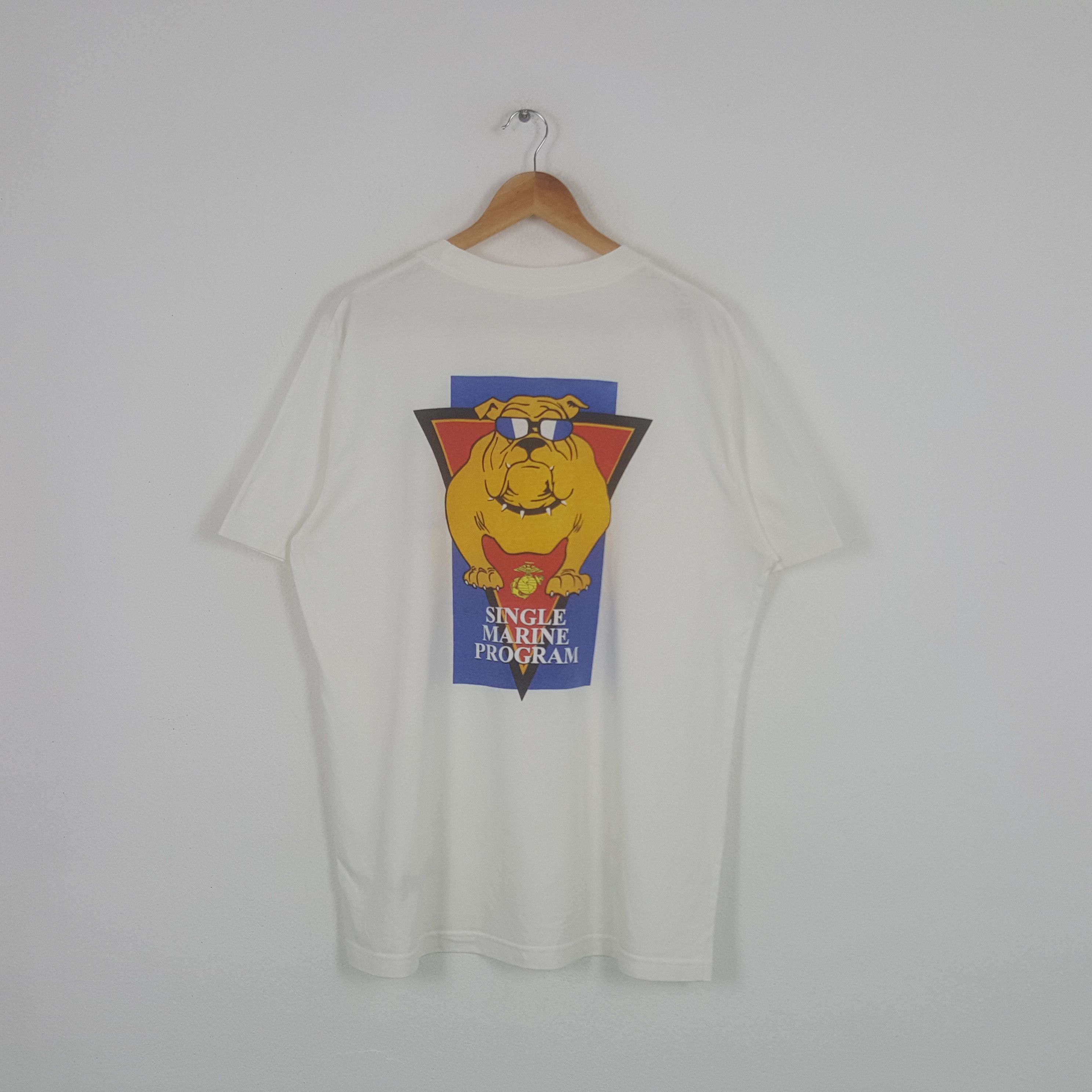 Vintage Vintage Single Marine Program American Army Promo Tshirt Size US XL / EU 56 / 4 - 1 Thumbnail