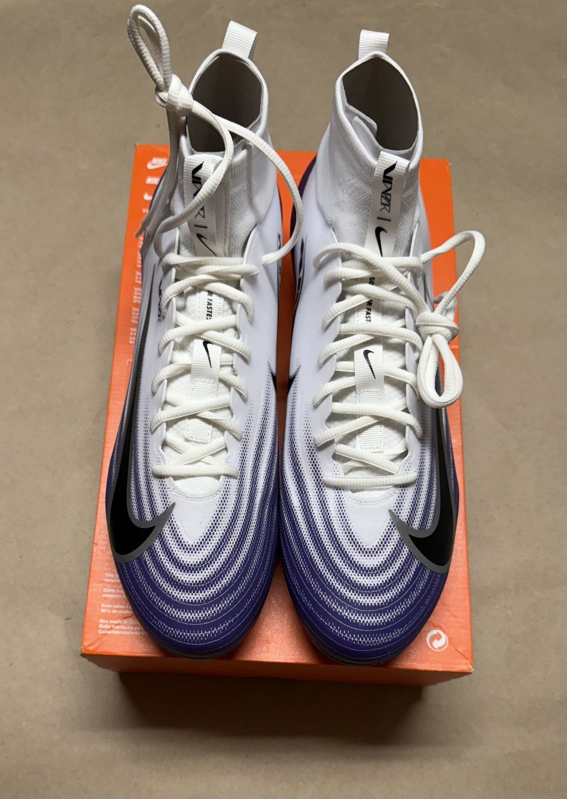 Nike Zoom Air Vapor Pro 1 TB Mens football cleats sz 15 NEW