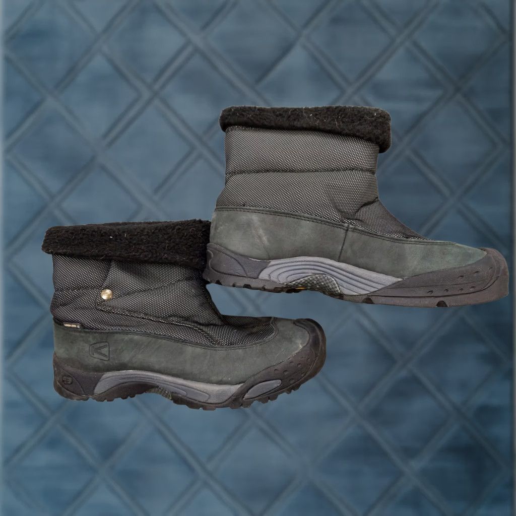 KEEN KEEN Snow Boots Womens 7.5 Black Nubuck Ankle Waterproof Pull On Winter Insulated Size US 8 / IT 38 - 1 Thumbnail