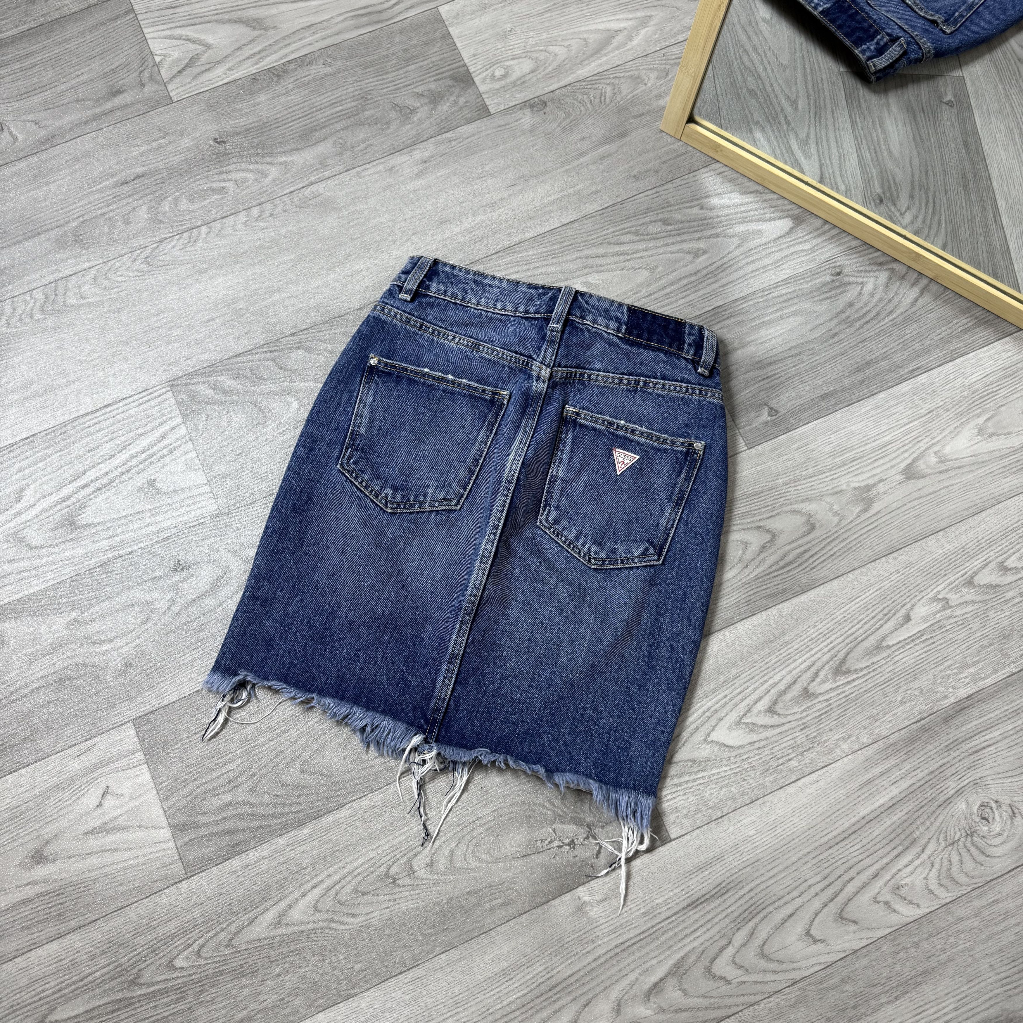 Guess Guess Women's Midi Denim Stonewashed Skirt Jeans 24 Size 24" / US 00 / IT 34 - 5 Thumbnail