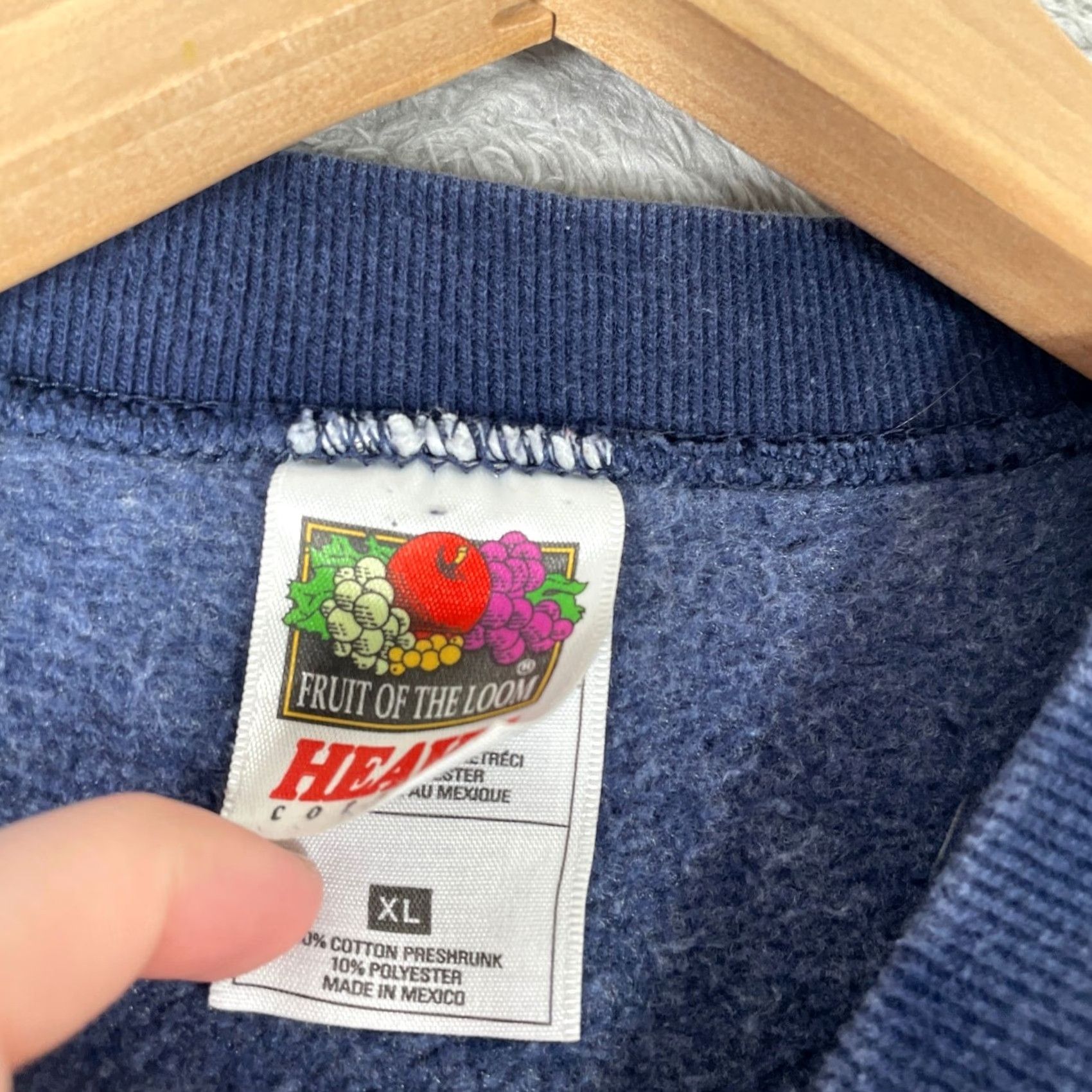Fruit Of The Loom VINTAGE ESPN Sweatshirt Mens XL Blue Graphic Print Sports The Magazine Y2K Size US XL / EU 56 / 4 - 5 Thumbnail