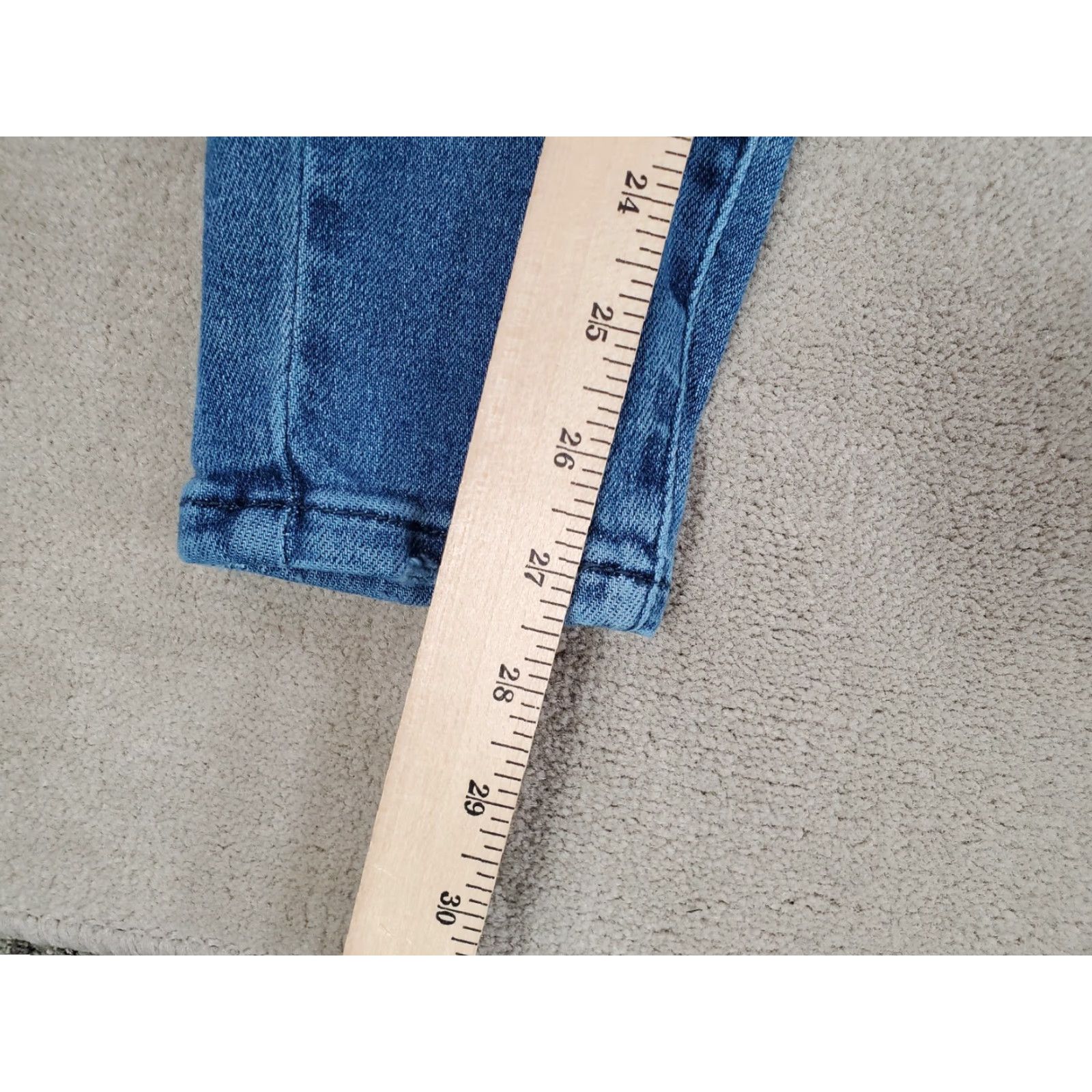 Denime Judy Blue Jeans Womens 26 Relaxed Fit Denim Stretch Elastic Waist Medium Wash Pockets Logo Size 26" / US 2 / IT 38 - 4 Thumbnail