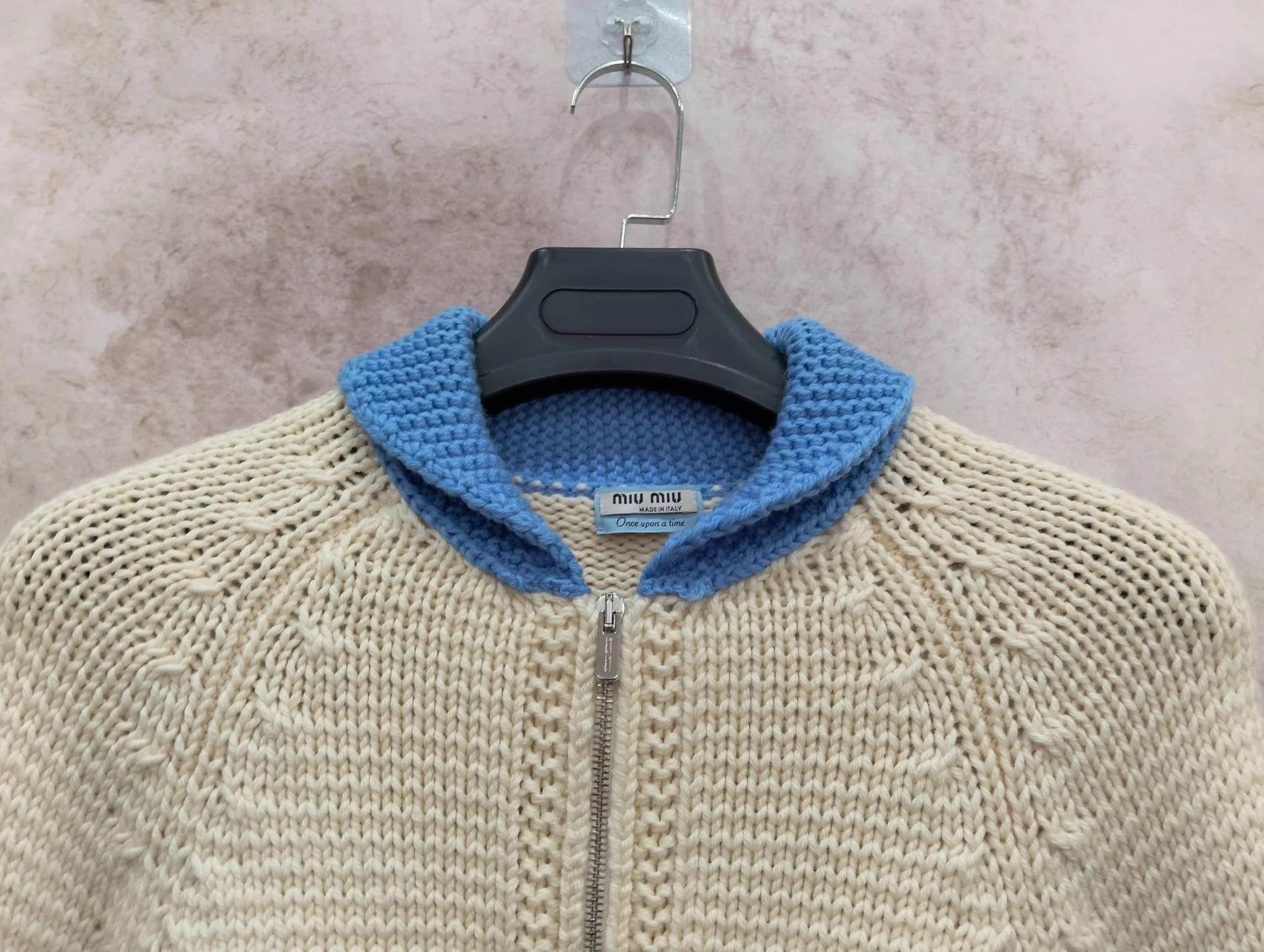 Miu Miu MIU MIU Train Print Knit Cardigan 40 (95 New) Size S / US 4 / IT 40 - 7 Thumbnail